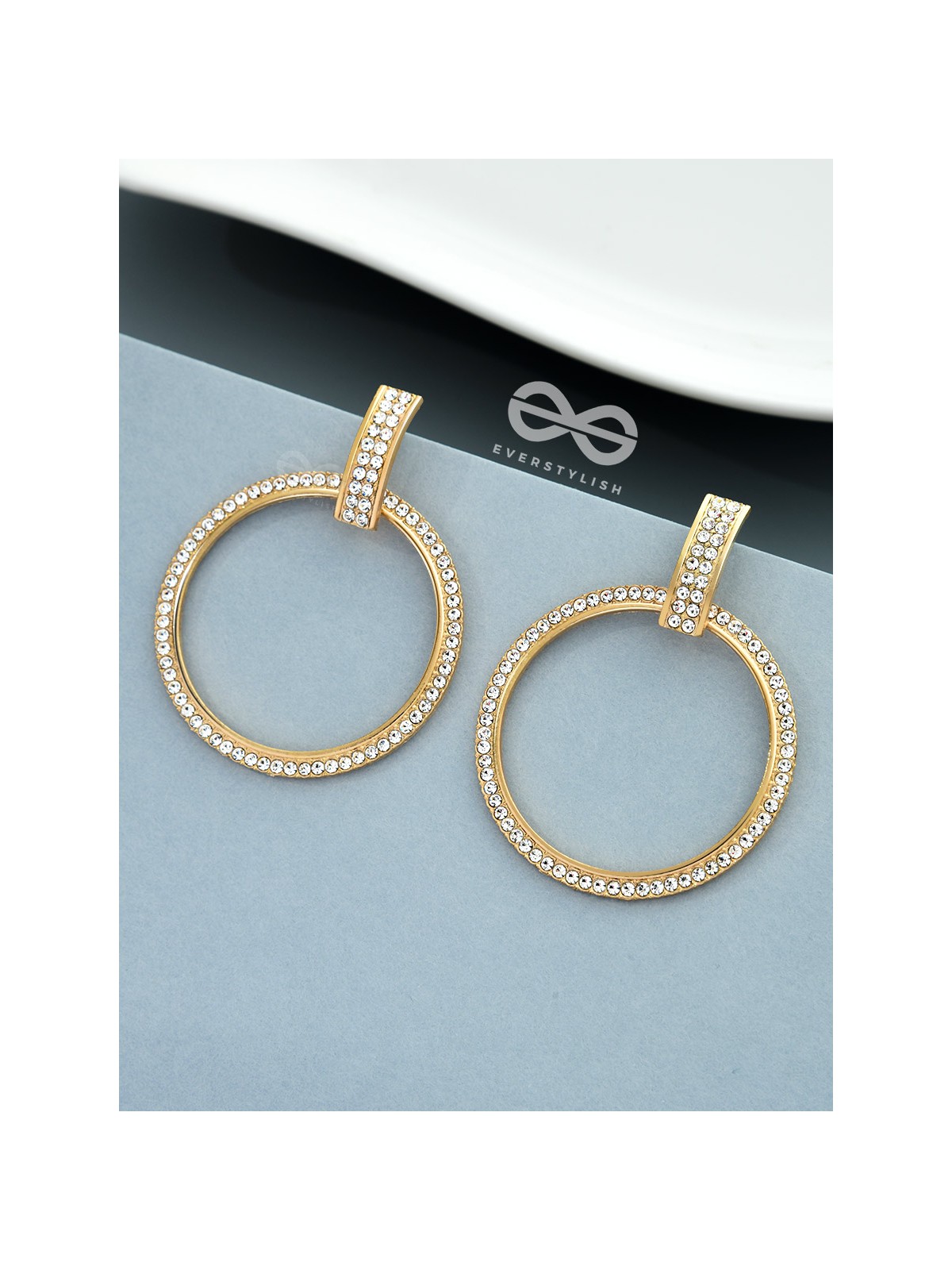 The Classy Bling - Statement Golden Earrings