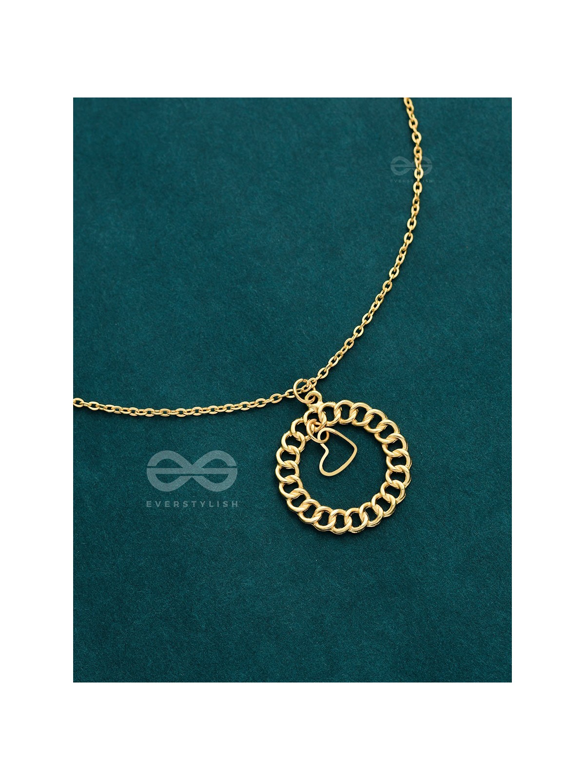 My Locked Up Heart - Golden Statement Neckpiece With Anti-Tarnish Coating 