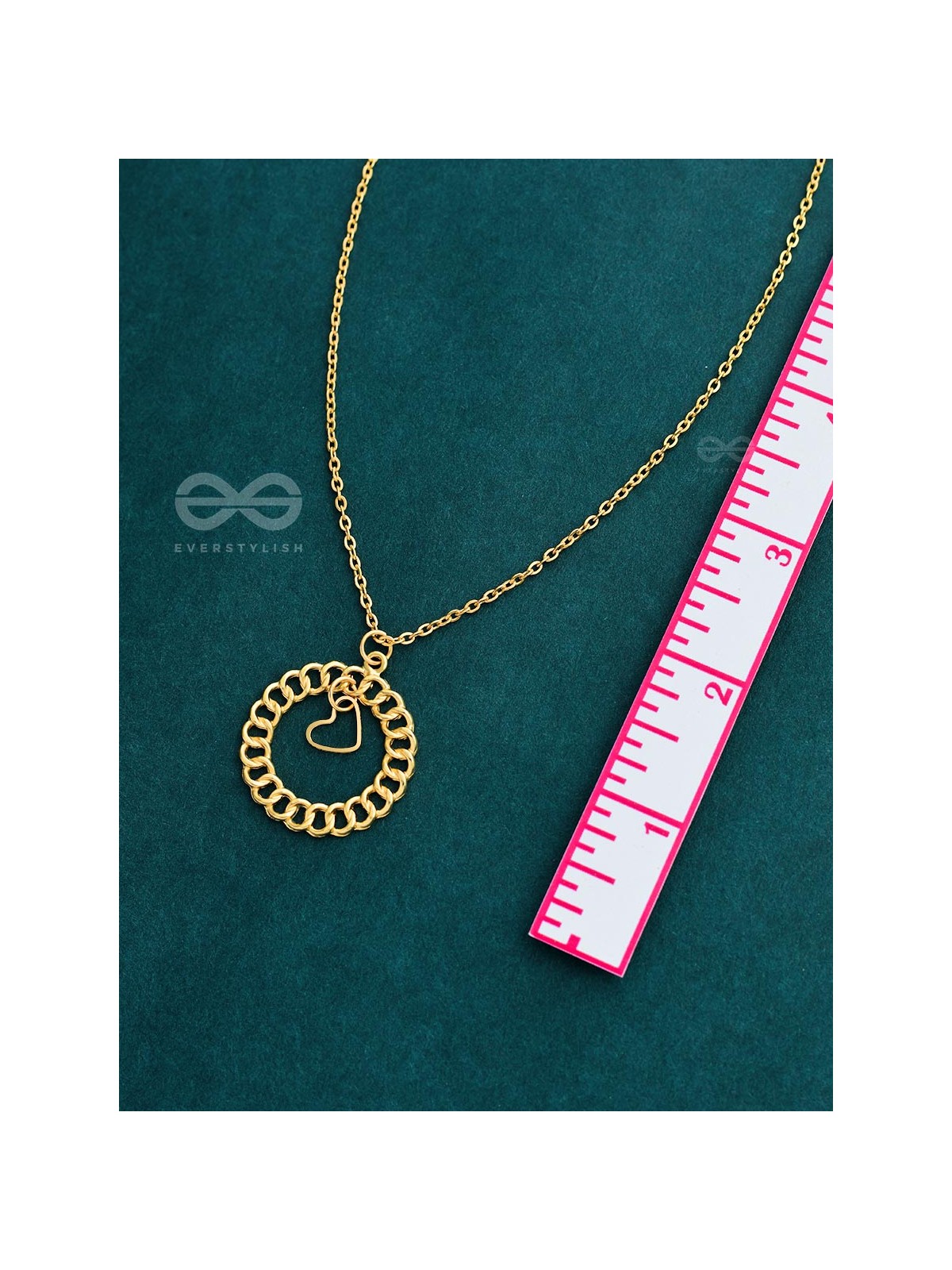 My Locked Up Heart - Golden Statement Neckpiece With Anti-Tarnish Coating 