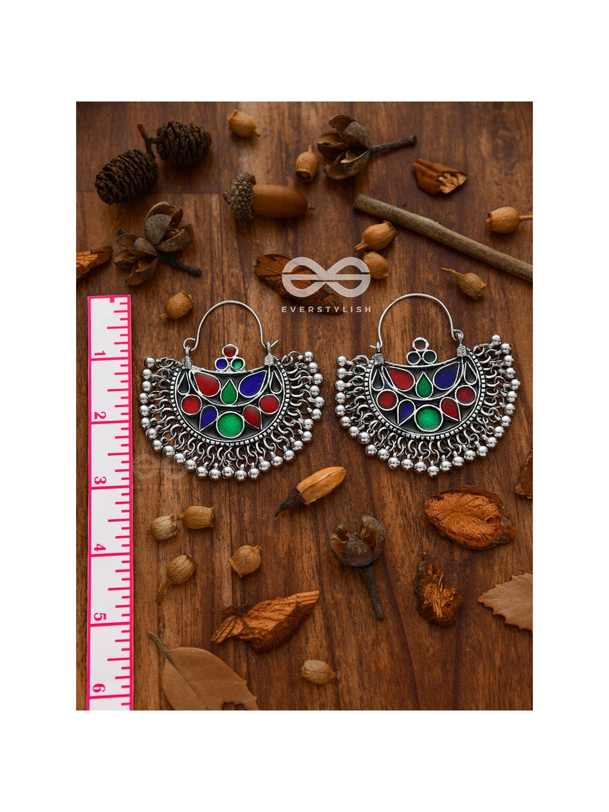 The Bohemian Classics - Oxidised Boho Hoop  Earrings