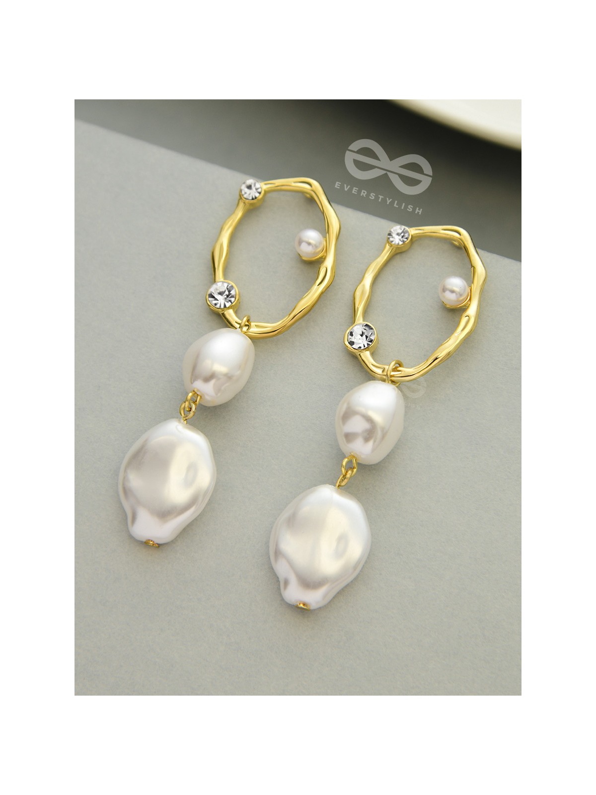 An Eclectic Delight - Statement Pearl Earrings