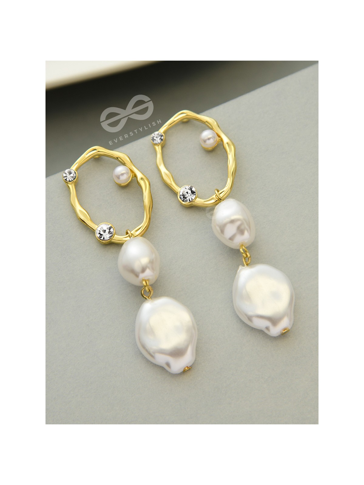 An Eclectic Delight - Statement Pearl Earrings