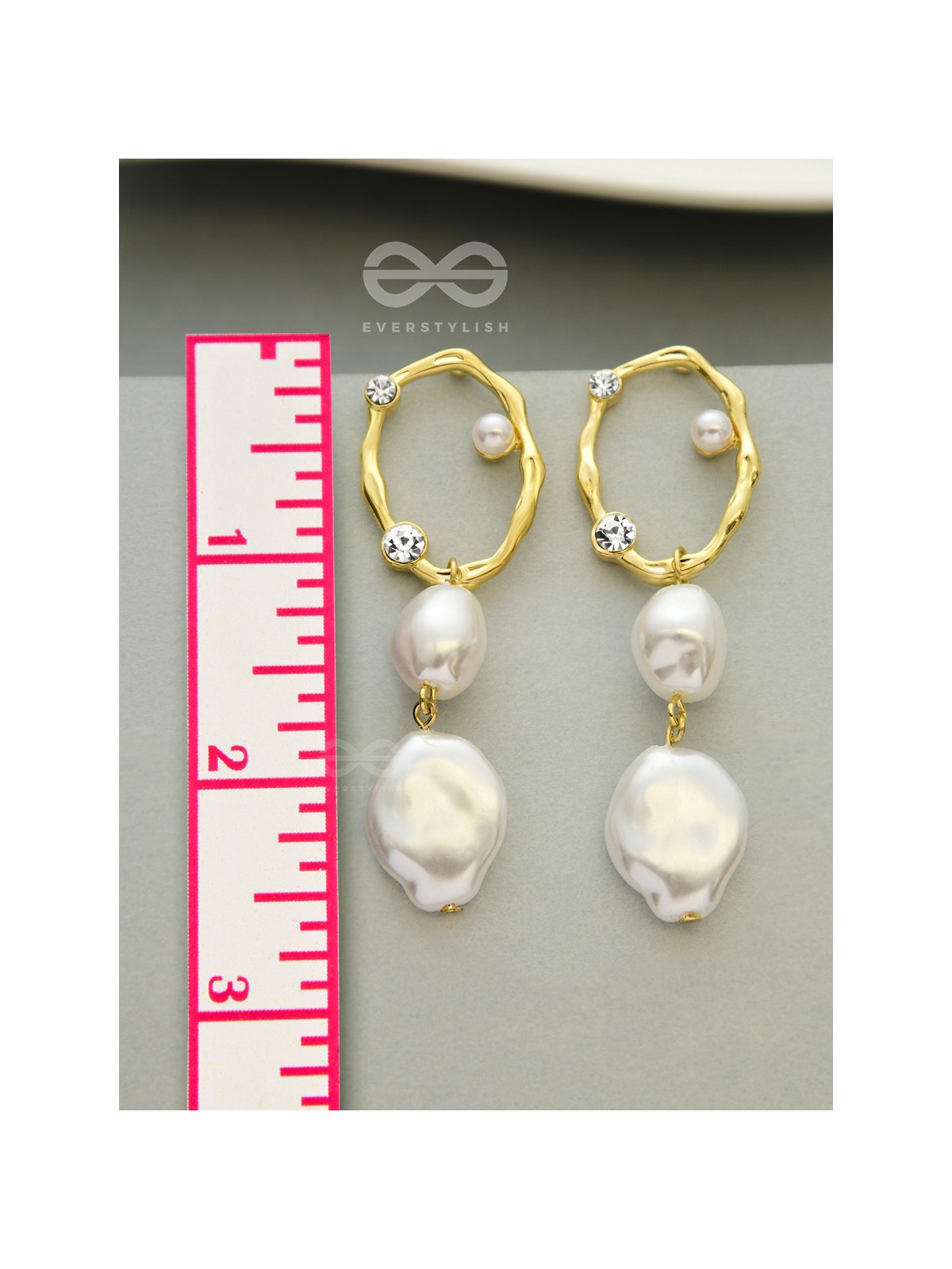 An Eclectic Delight - Statement Pearl Earrings