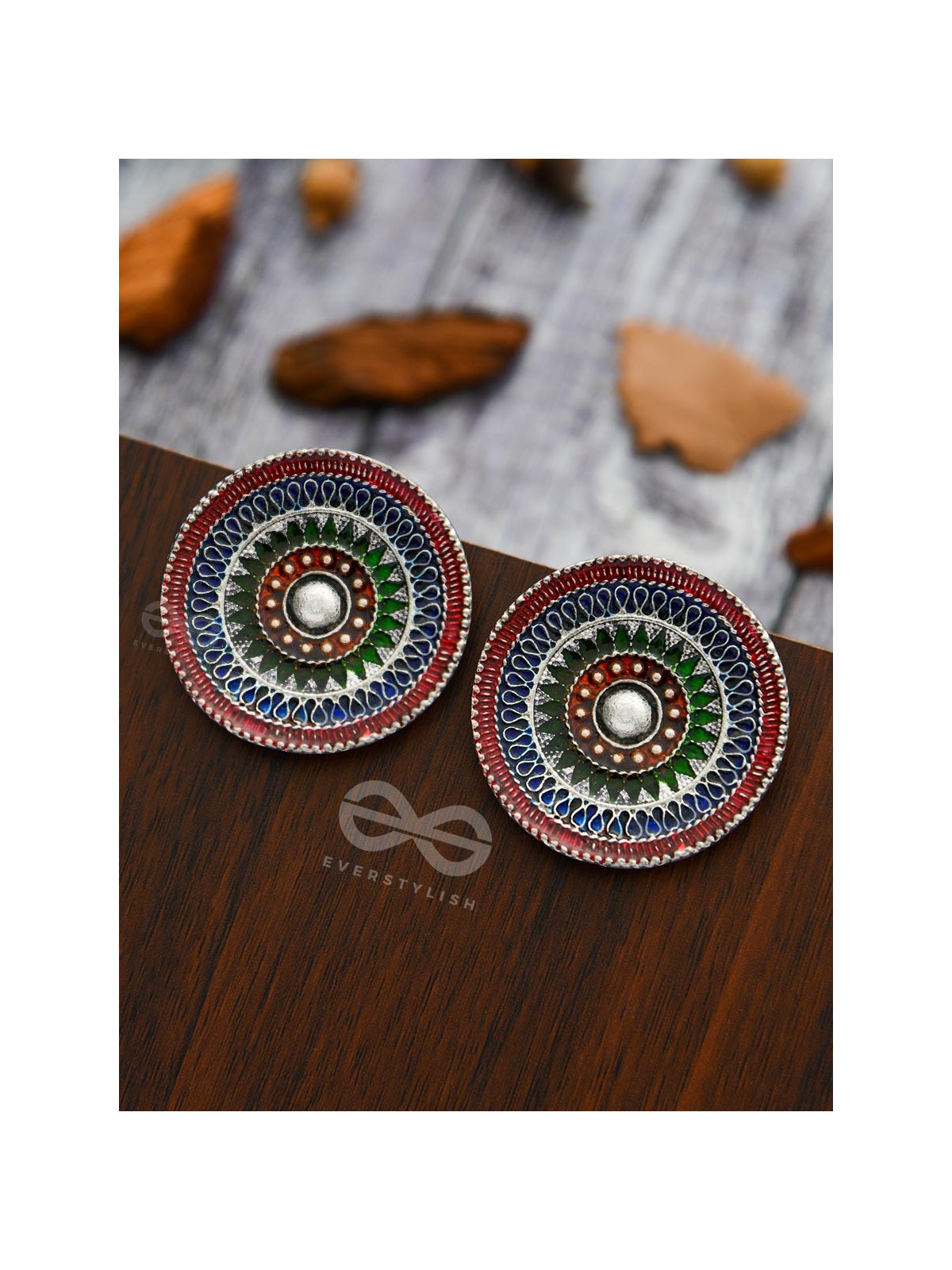 The Hypnotic Allure - Statement Meenakari Studs