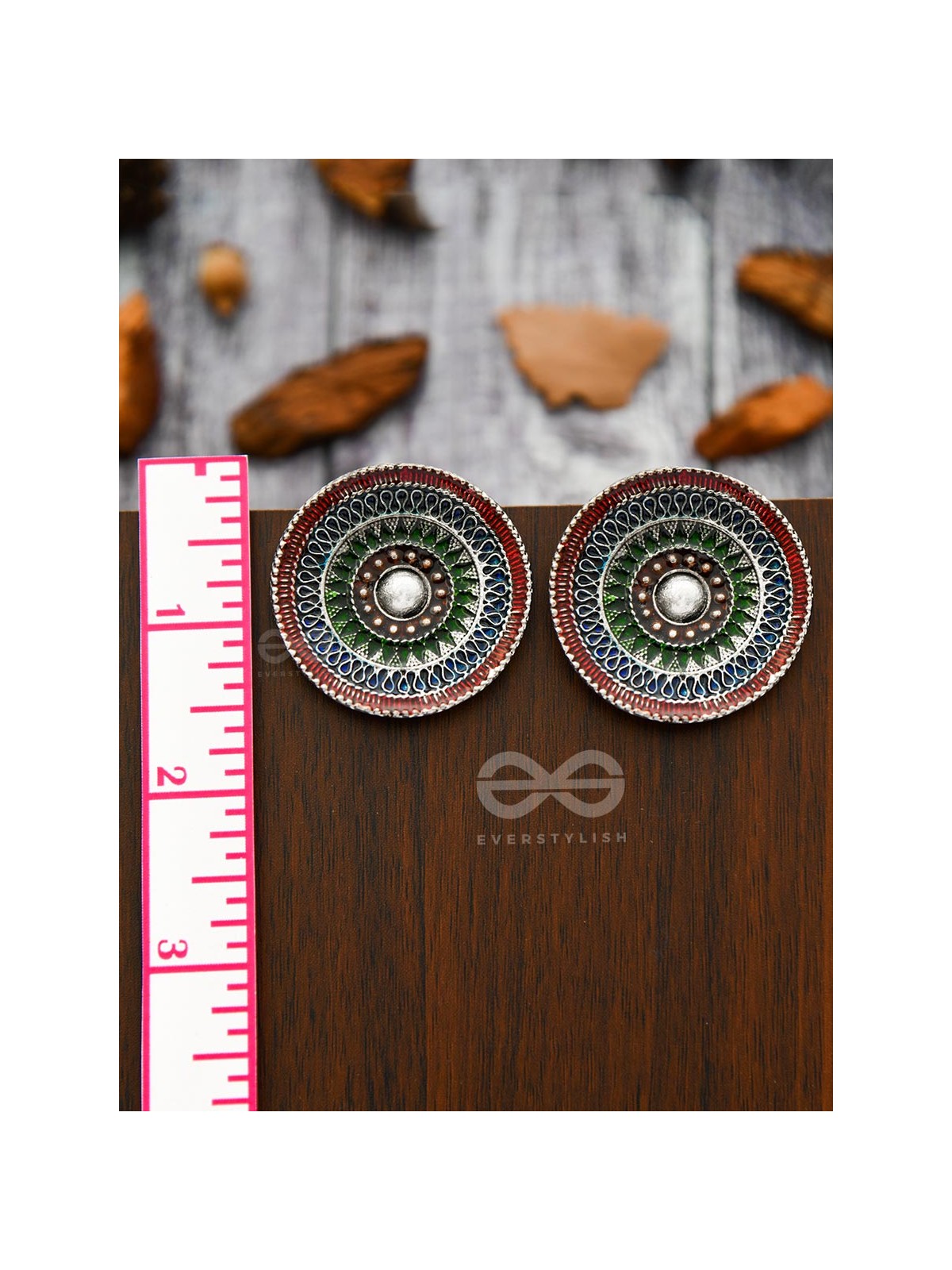 The Hypnotic Allure - Statement Meenakari Studs