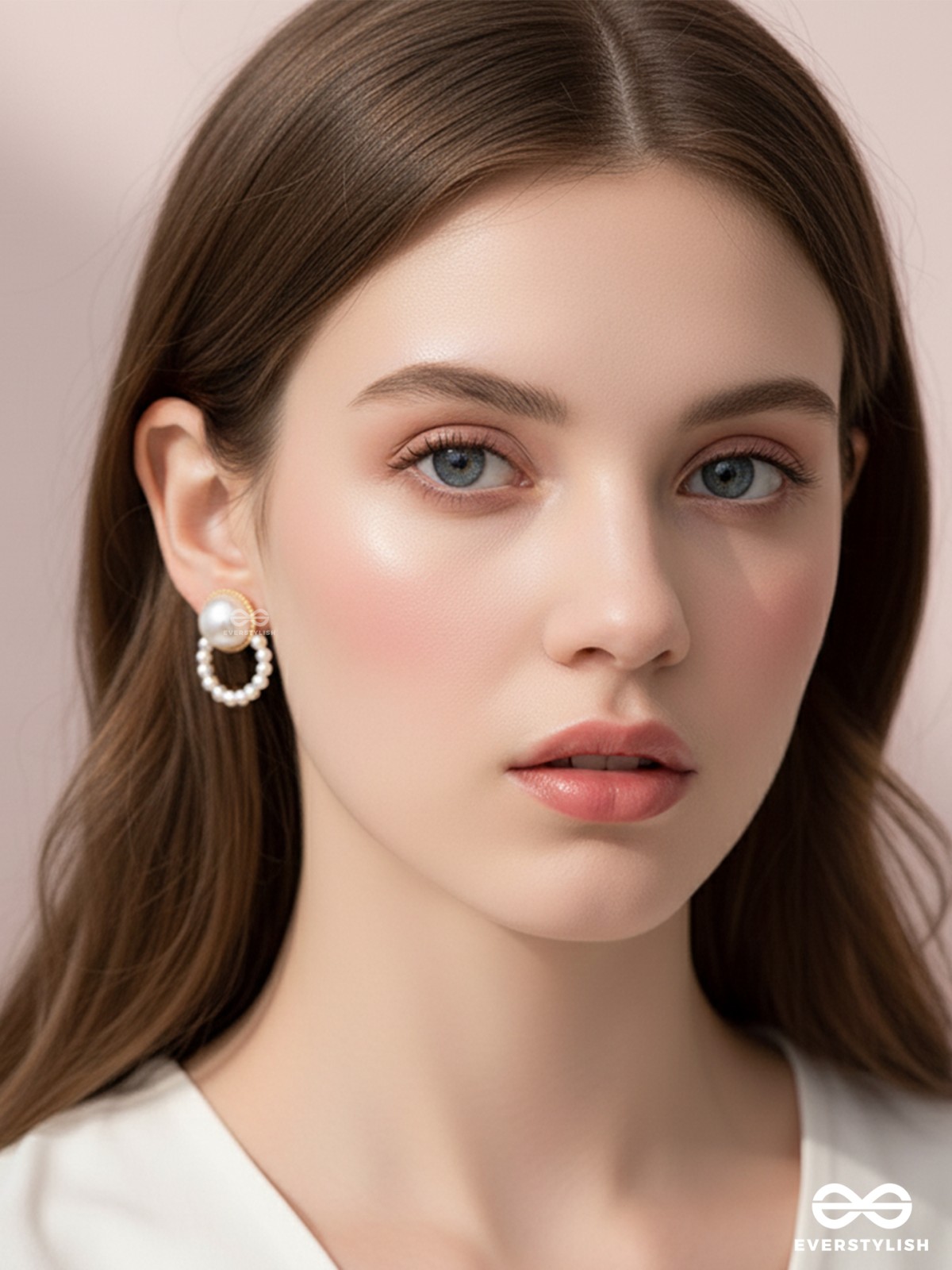 The Pearls of Beauty - Golden Statement Stud Earrings