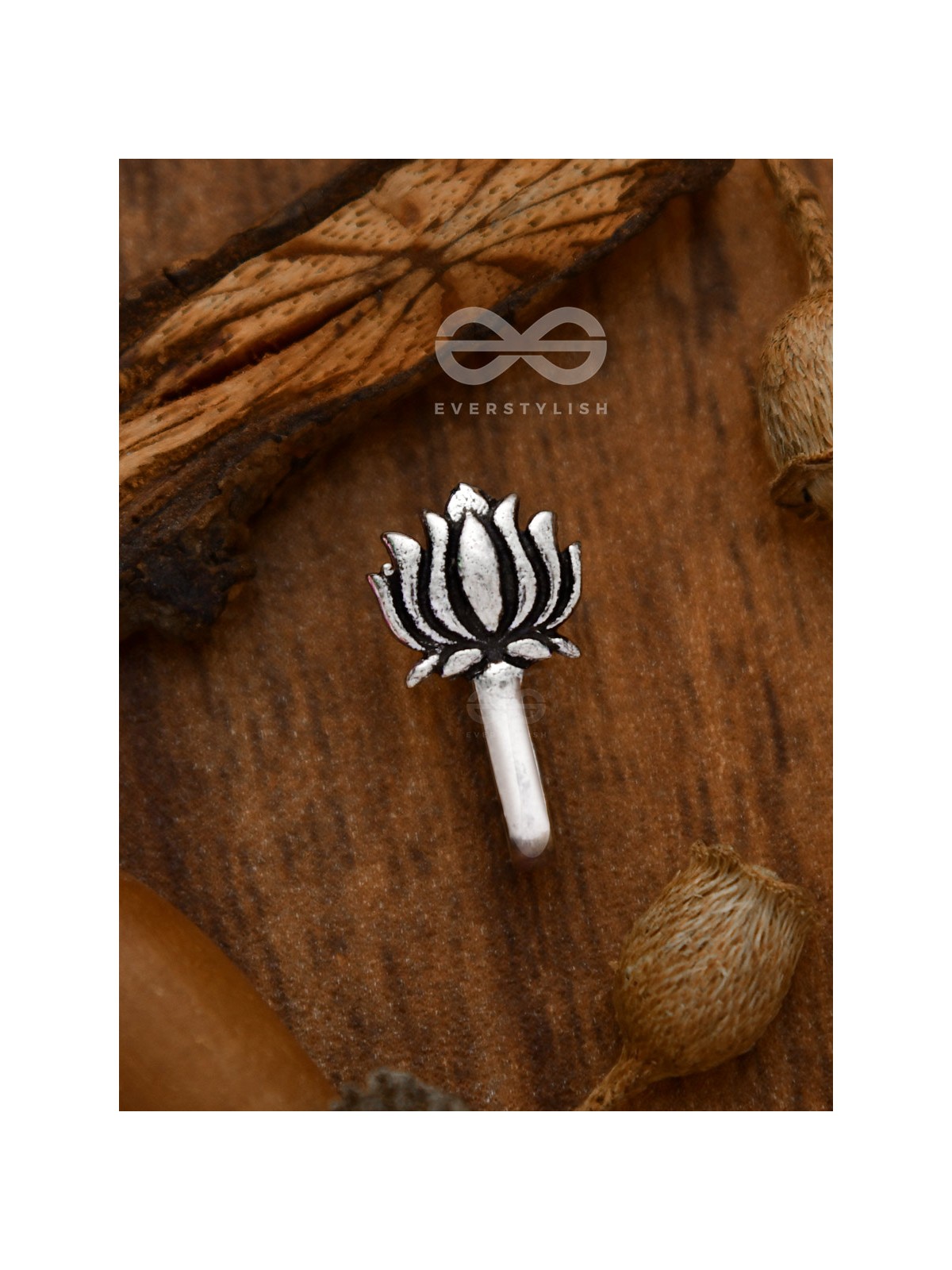 The Lively Lotus - Non-pierced Boho Nosering