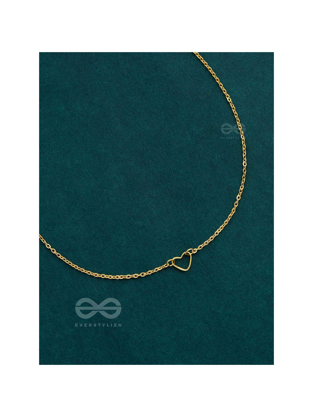 The Little Dainty Heart - Golden Neckpiece With Anti-Tarnish Coating