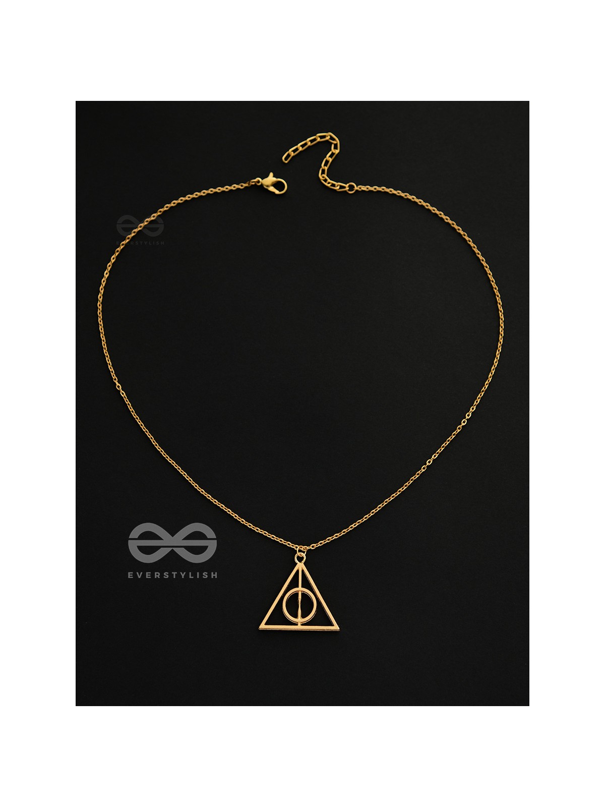 The Deathly Hallows - Statement Harry Potter Neckpiece With Anti-Tarnish Coating 