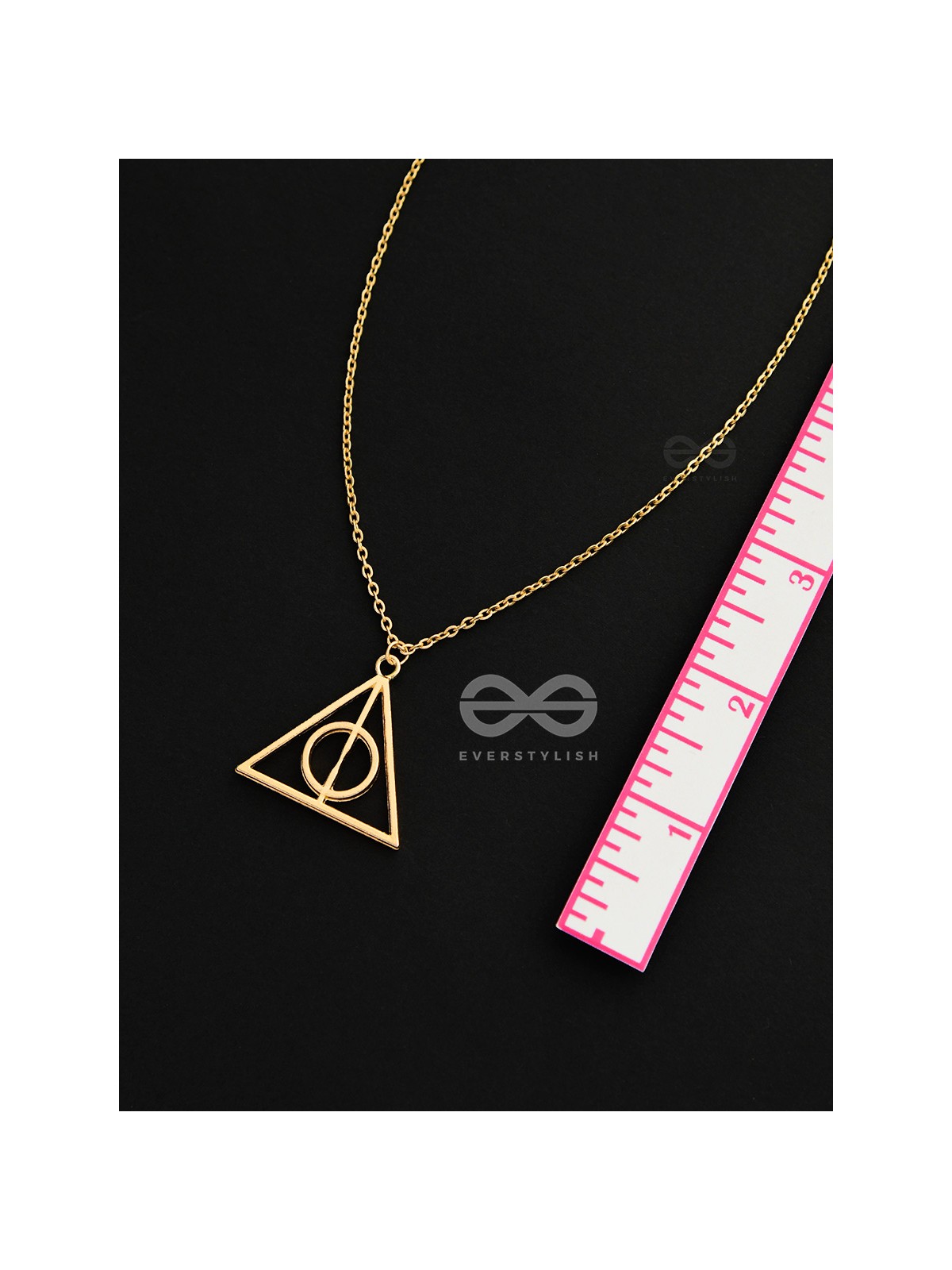 The Deathly Hallows - Statement Harry Potter Neckpiece With Anti-Tarnish Coating 