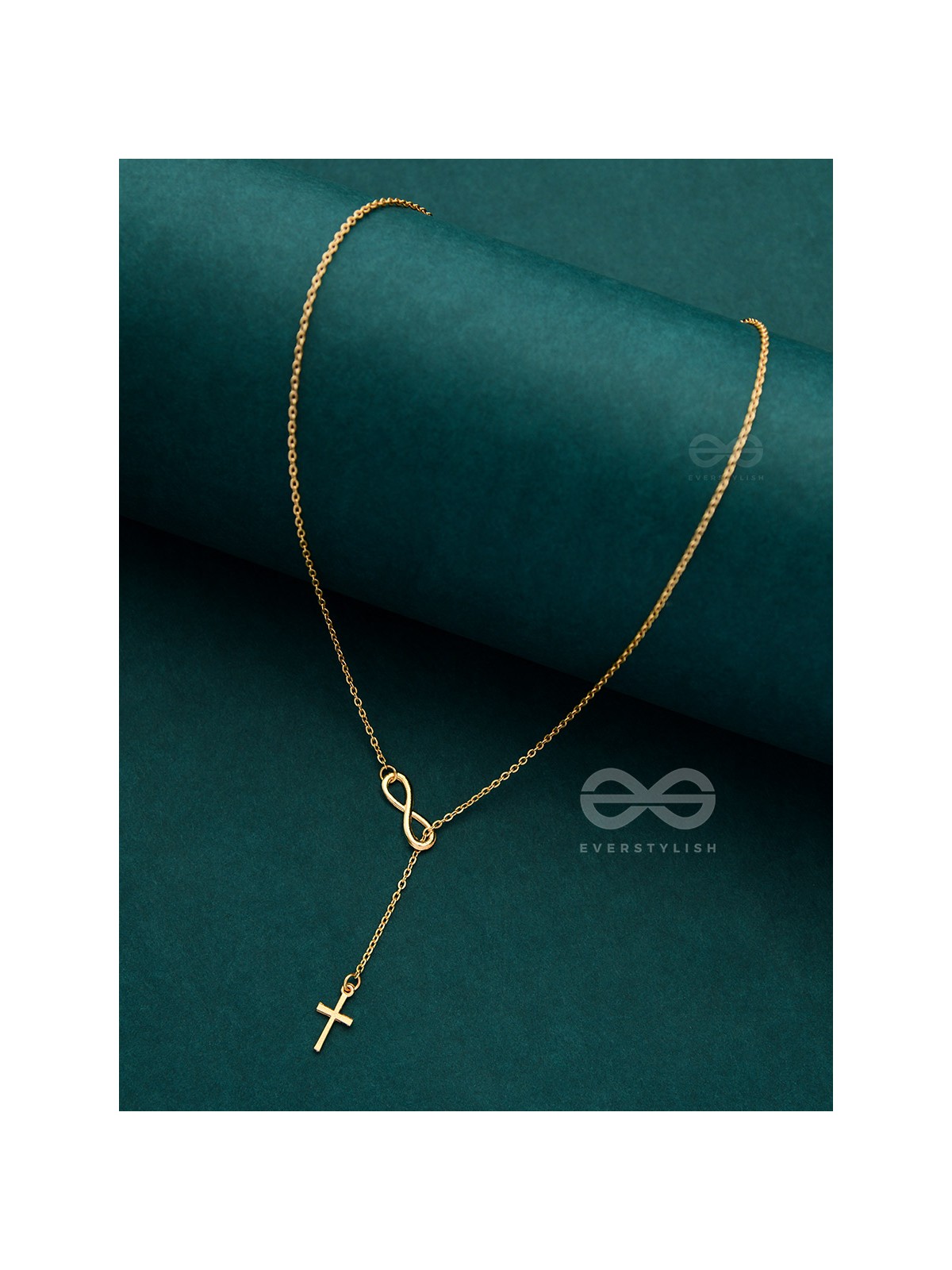 The Infinite Grace - Golden Statement Neckpiece With Anti-Tarnish Coating