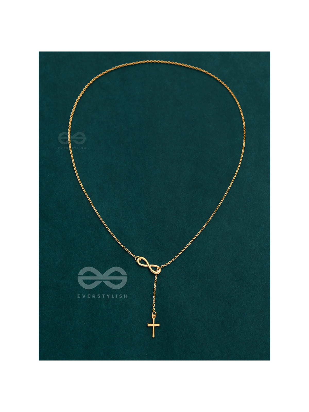 The Infinite Grace - Golden Statement Neckpiece With Anti-Tarnish Coating
