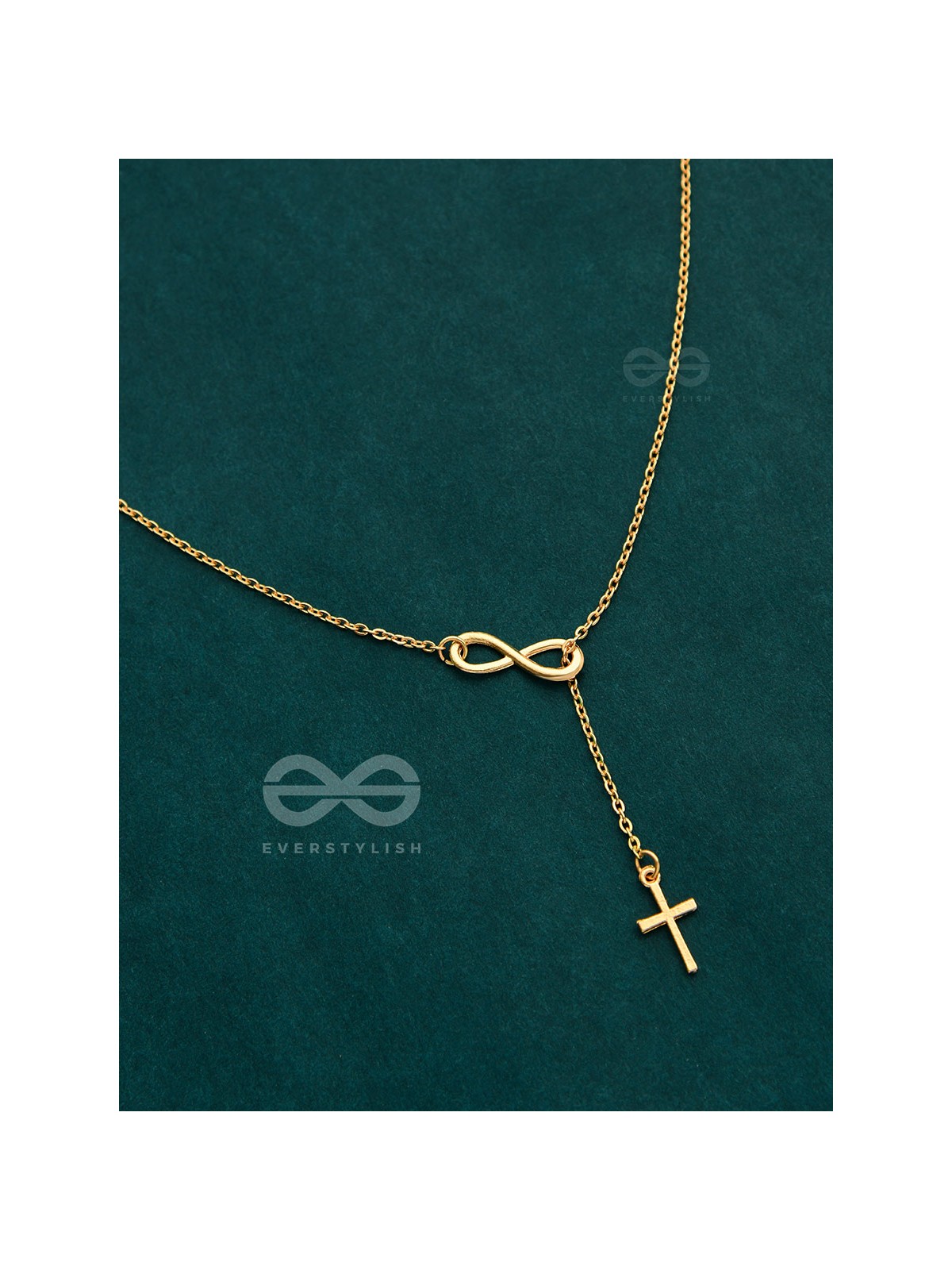 The Infinite Grace - Golden Statement Neckpiece With Anti-Tarnish Coating