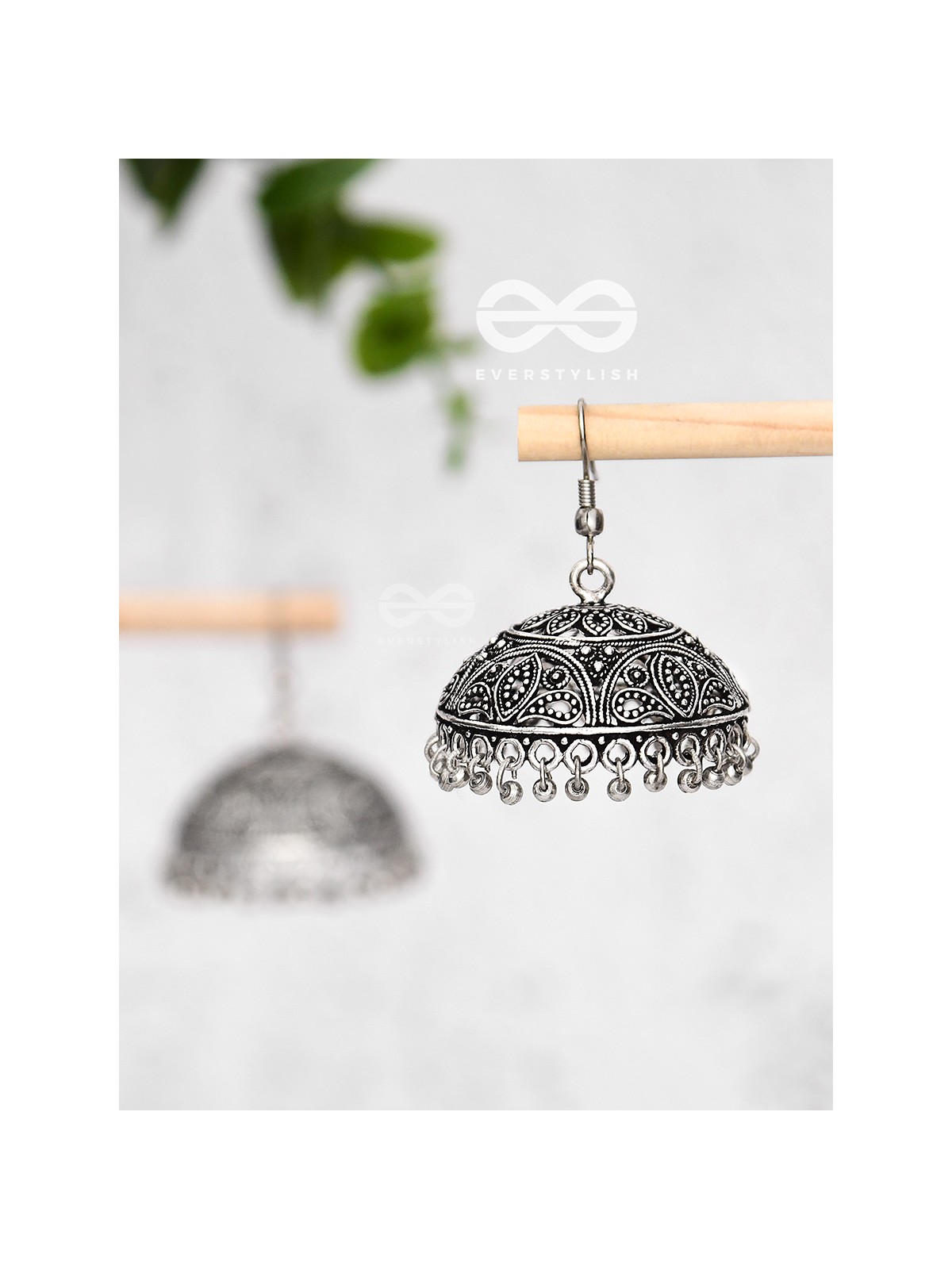 The Nature Motifs - Intricate Statement Boho Jhumkas