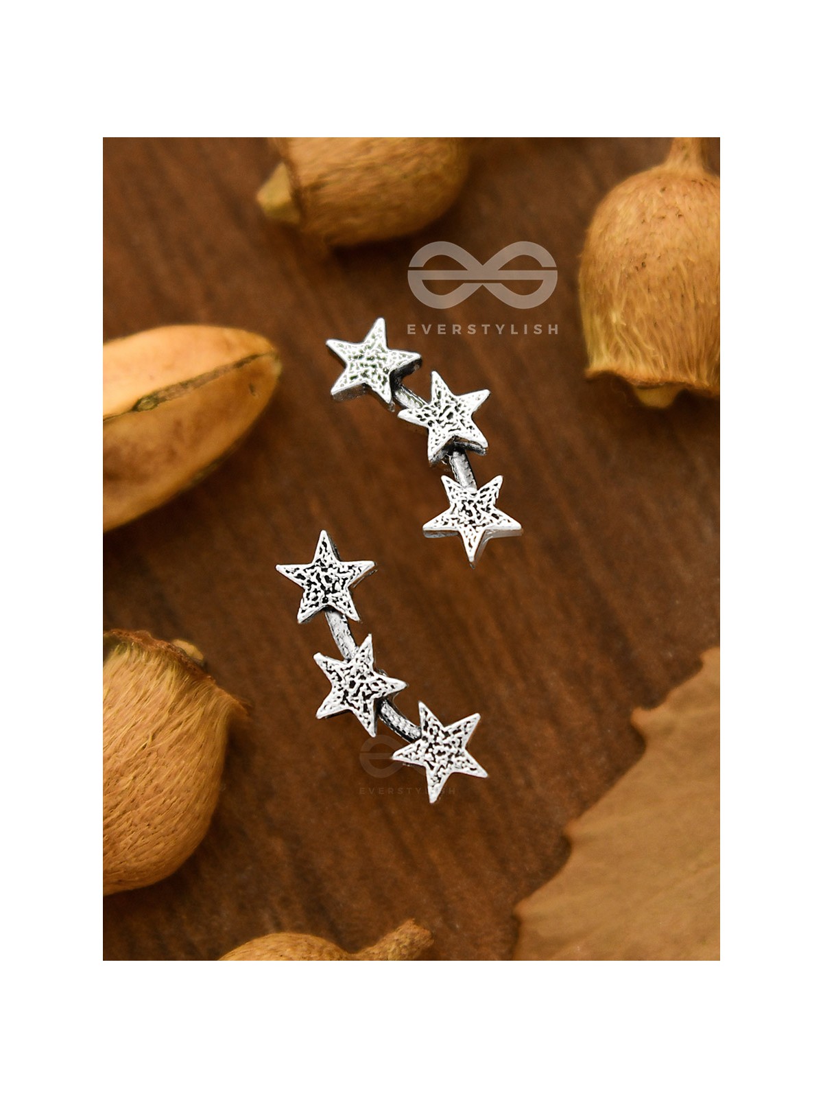  The Charming Triple Star Studs - Tiny Trinket Collection