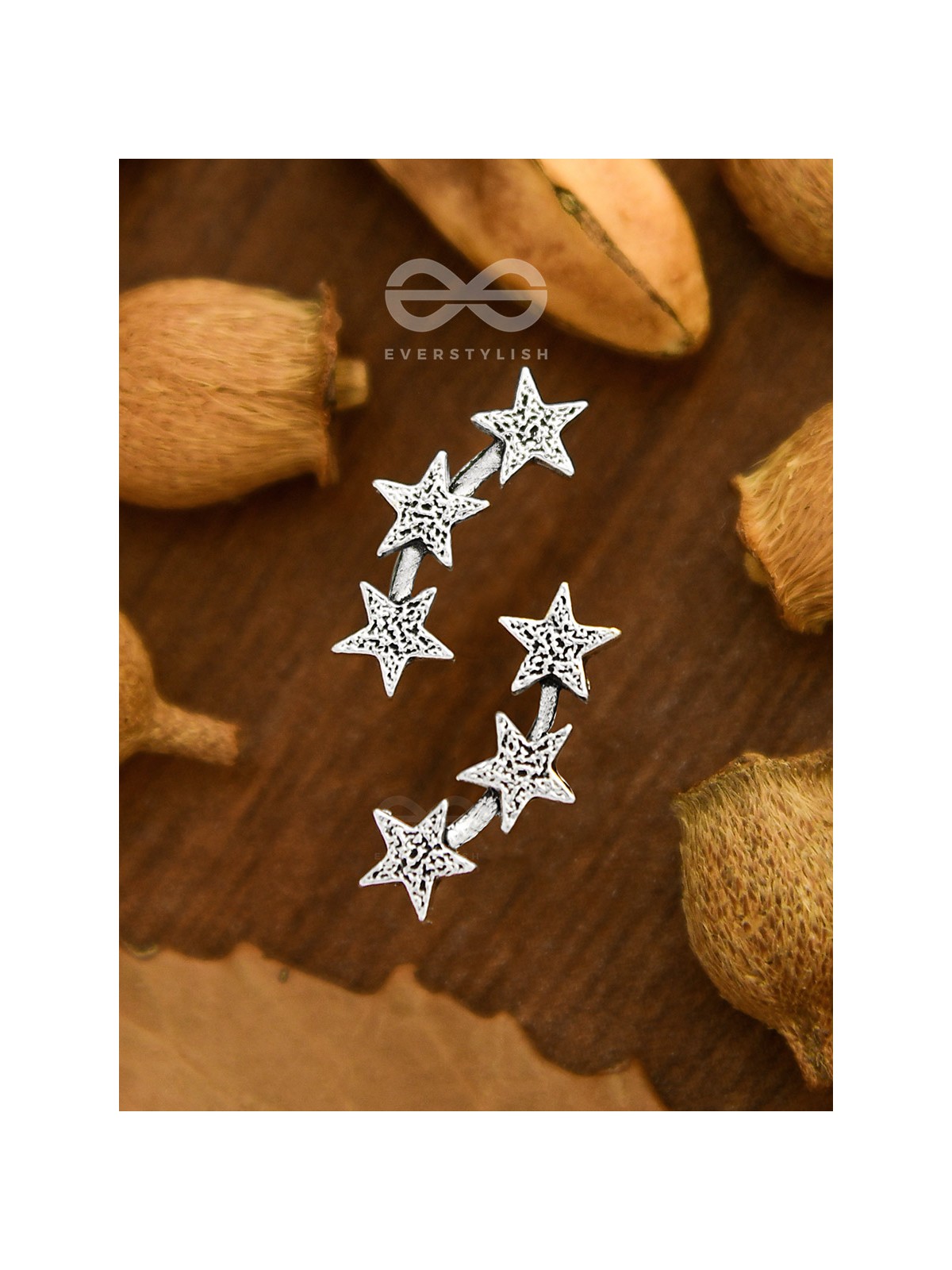  The Charming Triple Star Studs - Tiny Trinket Collection