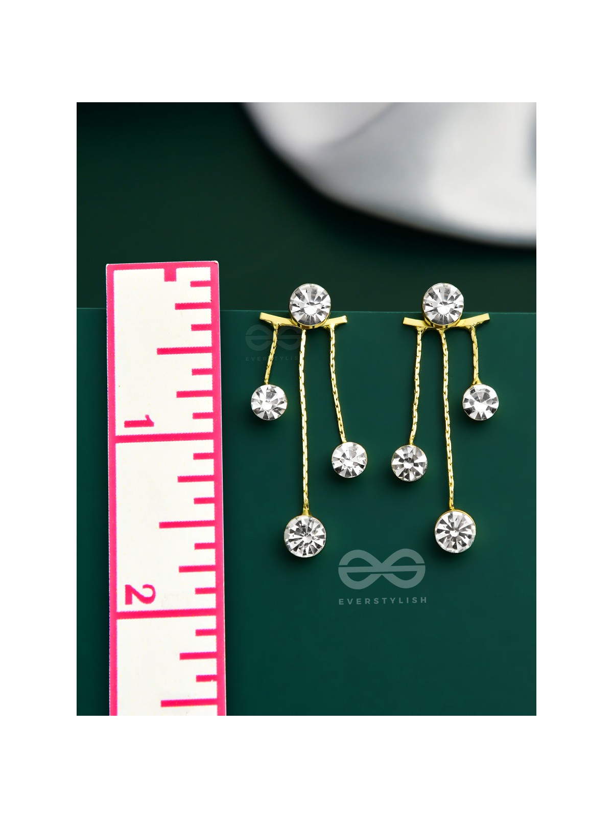 The Crystal Constellation - Statement Golden Earrings