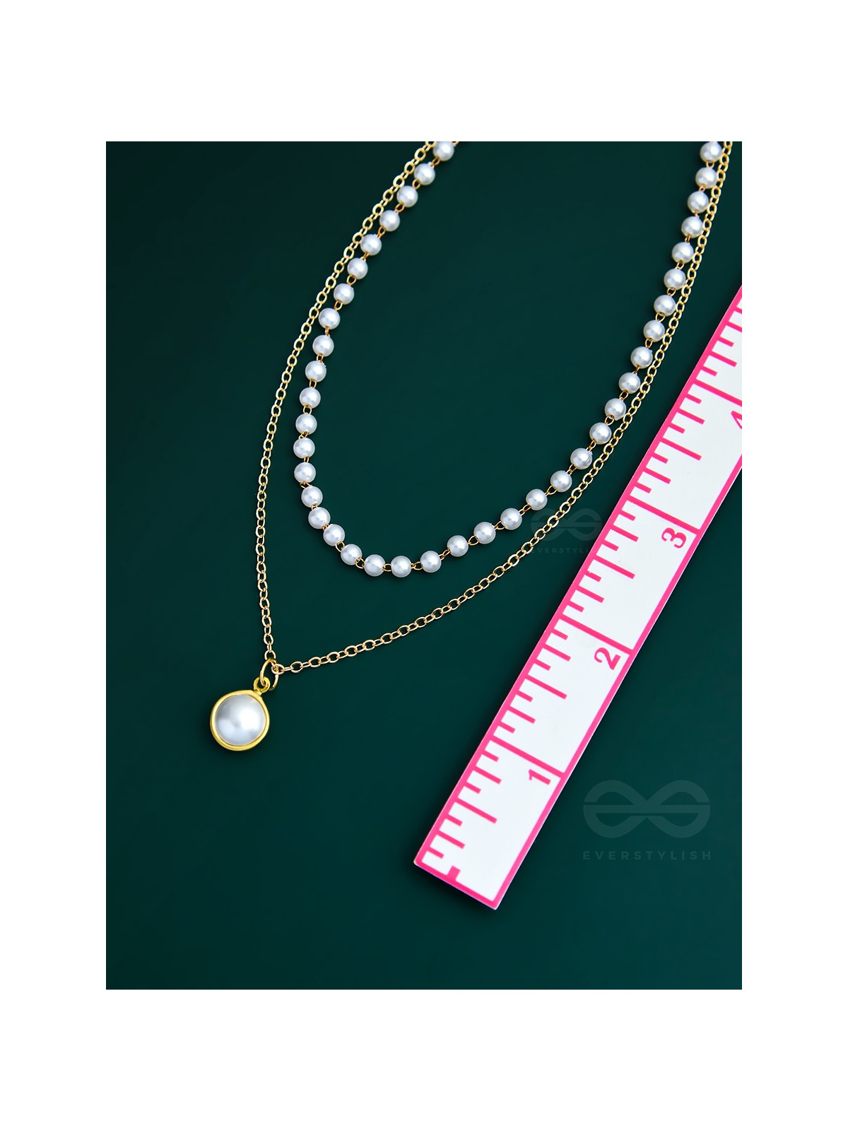 The Goddess Of Pearls - Statement Golden Neckpiece With Anti-Tarnish Coating 