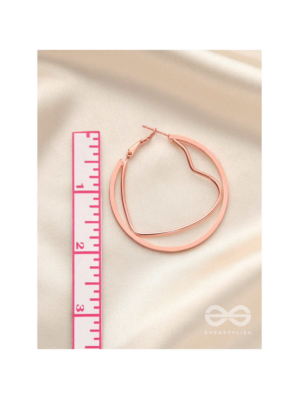 Stuck in a Love-Loop - Rose-Gold Hoop earrings 