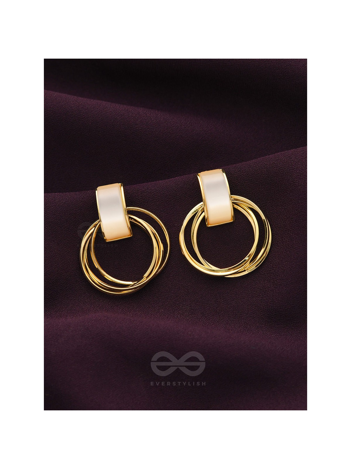 Loop a Hoop - Statement Golden Earrings