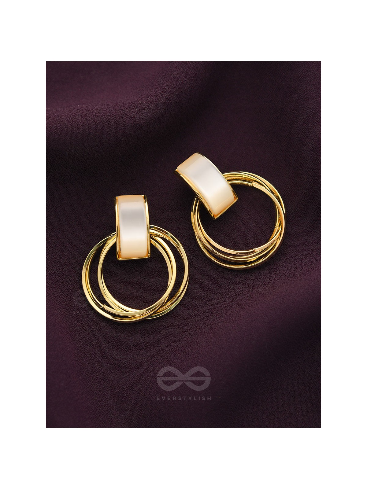 Loop a Hoop - Statement Golden Earrings