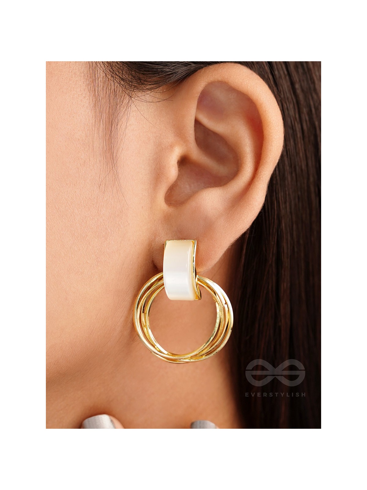 Loop a Hoop - Statement Golden Earrings