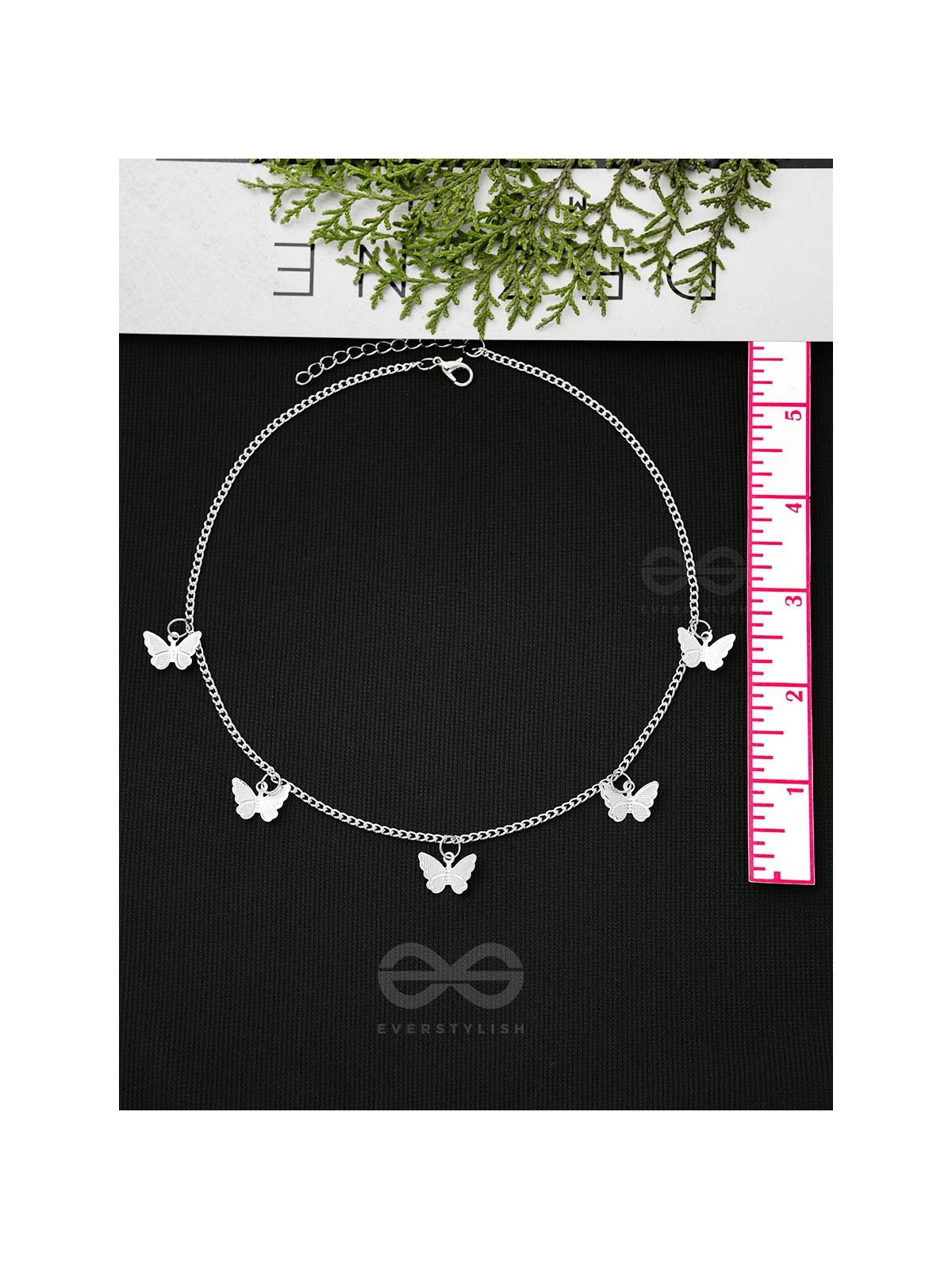 The Beguiling Butterflies - Statement Silver Neckpiece