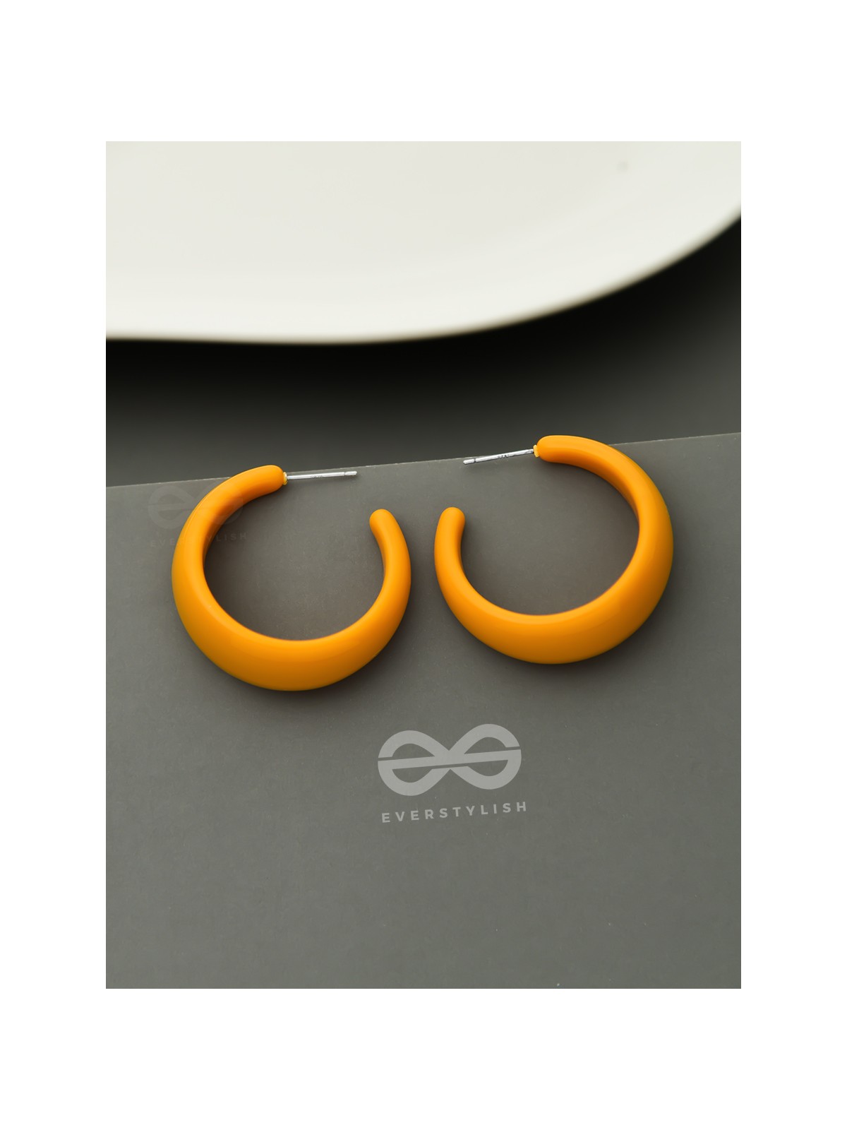 Effortlessly Classy - Statement Hoops (Mustard)