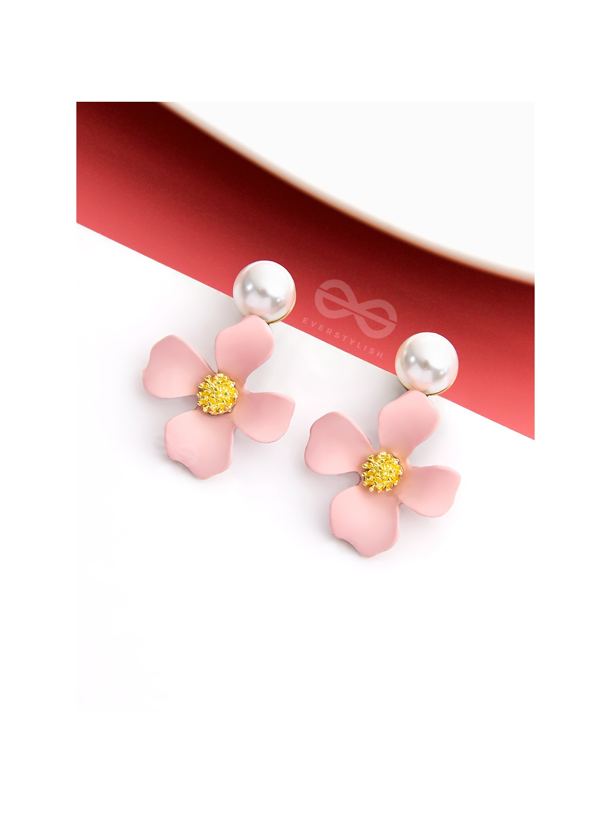 The Floral Pearl stunners - Statement Earrings