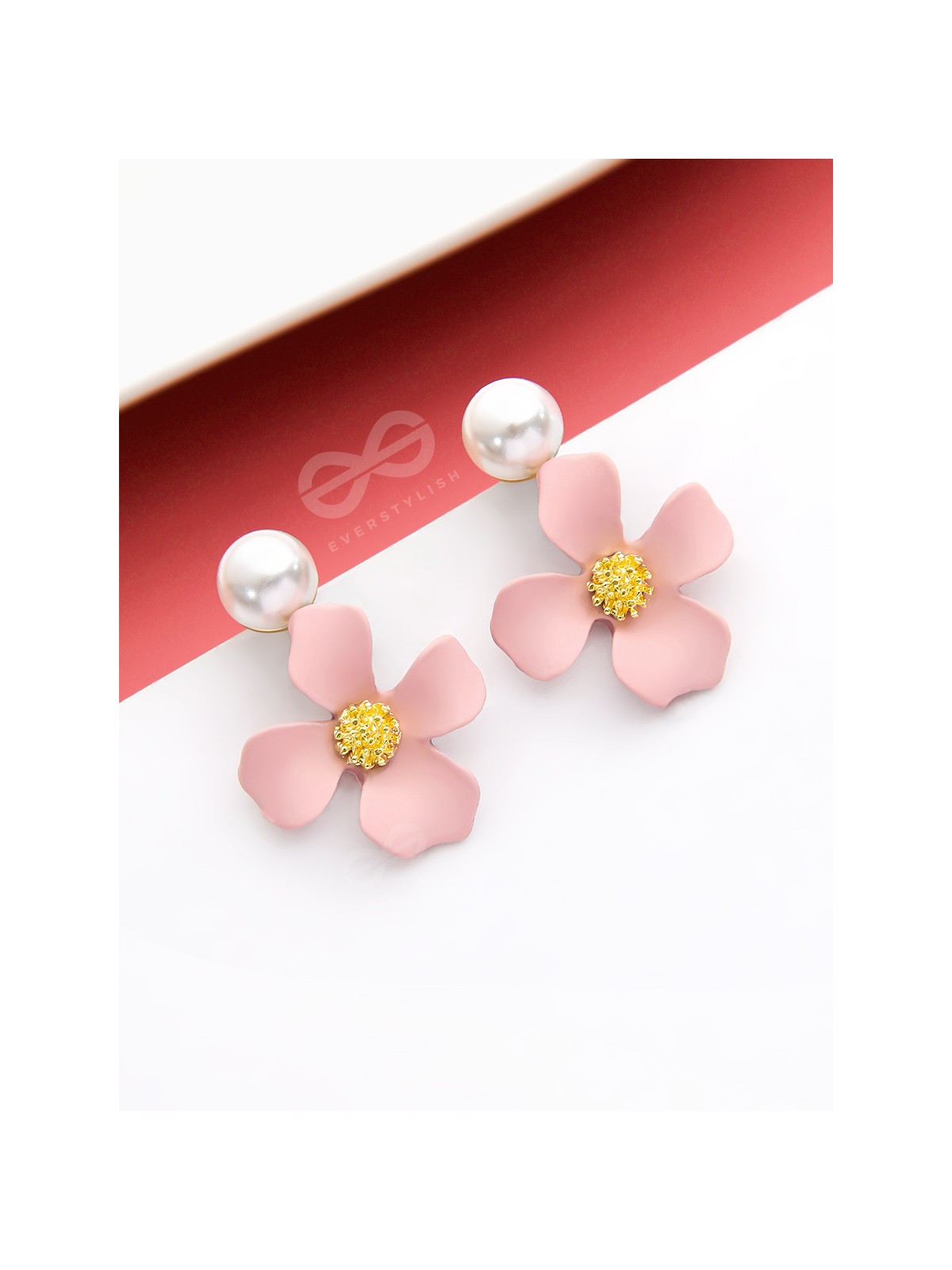 The Floral Pearl stunners - Statement Earrings