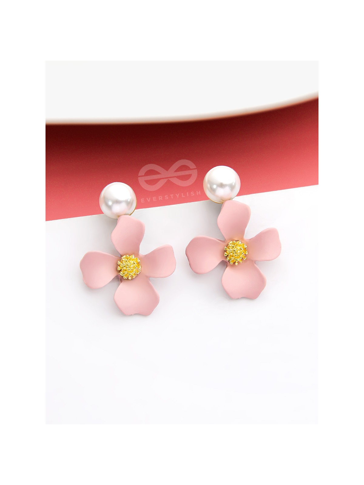 The Floral Pearl stunners - Statement Earrings