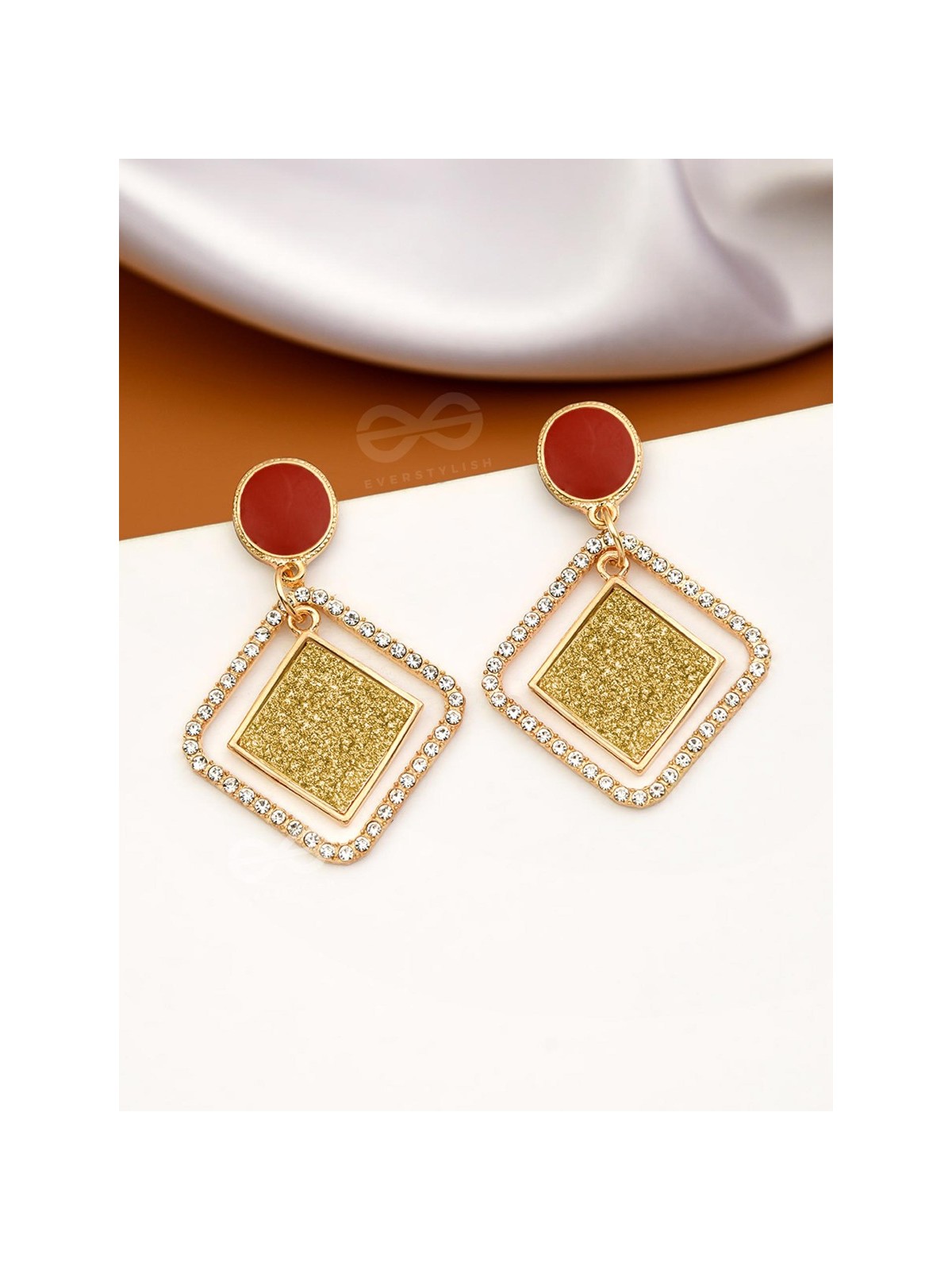 Golden# Glam and Gorgeous - Statement Earrings