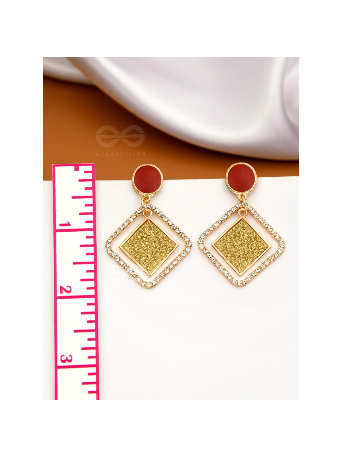 Golden# Glam and Gorgeous - Statement Earrings