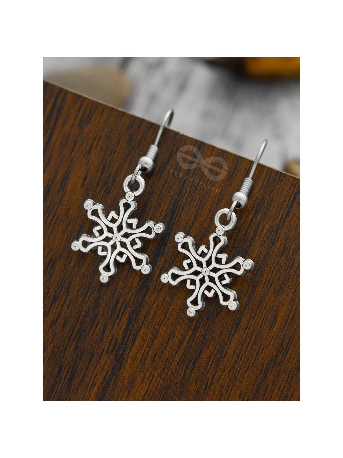 The Snazzy Snowflakes - Tiny Trinket Earrings