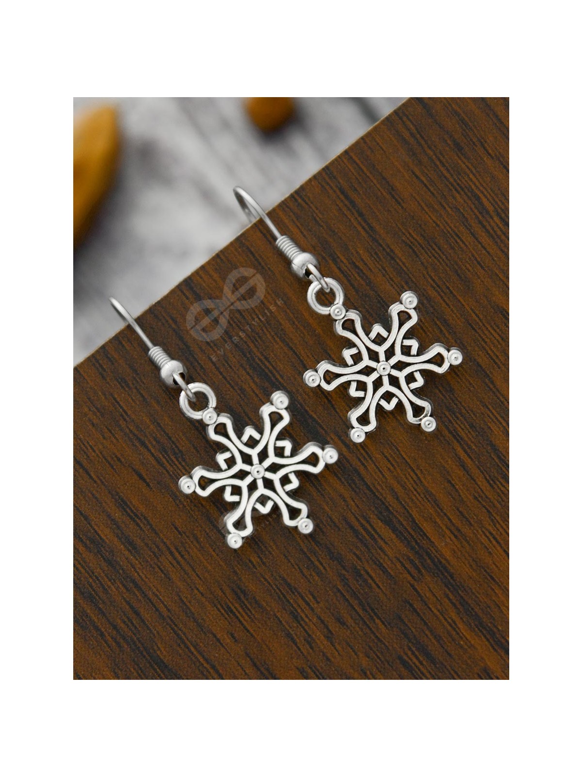 The Snazzy Snowflakes - Tiny Trinket Earrings