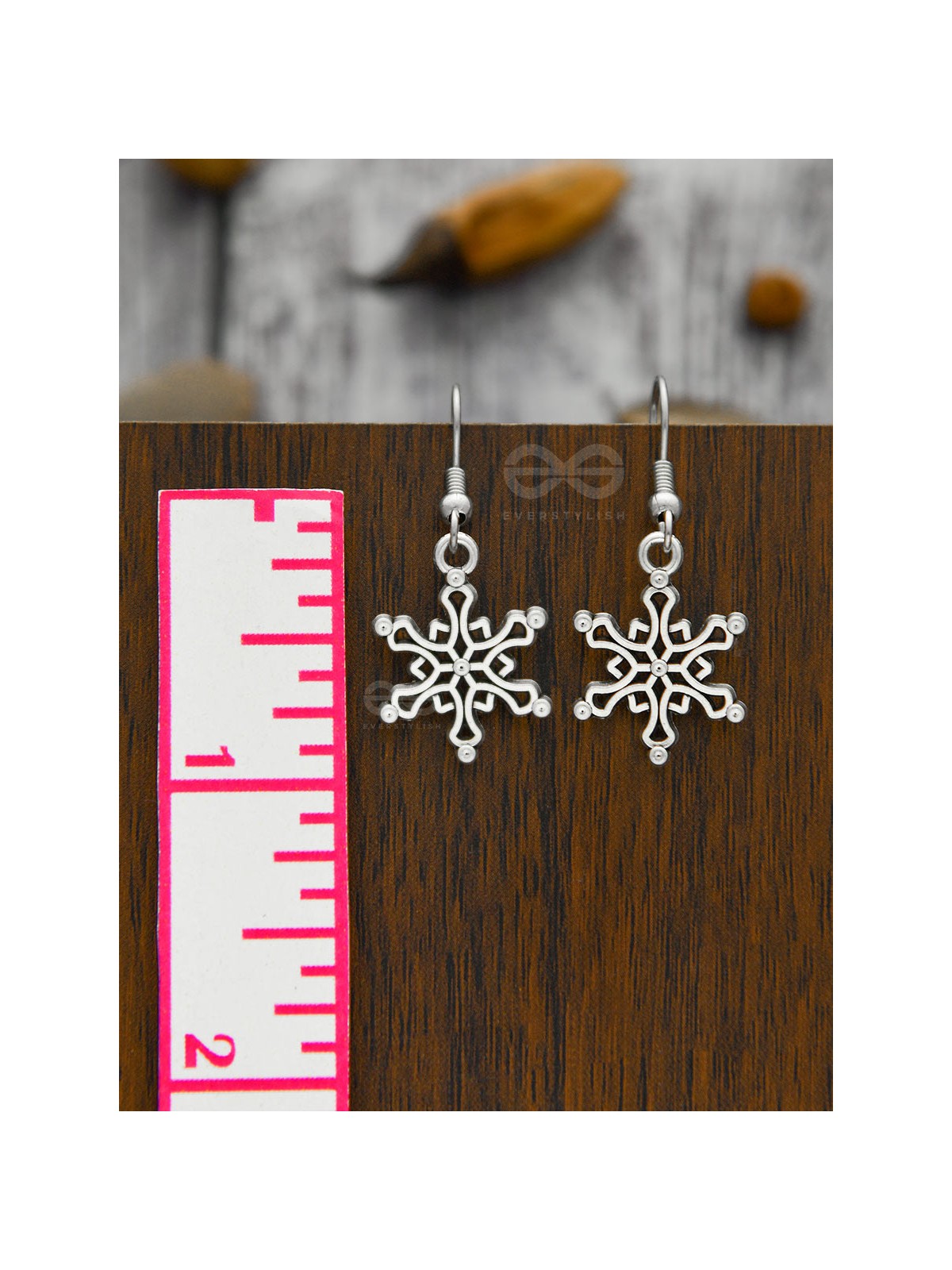 The Snazzy Snowflakes - Tiny Trinket Earrings