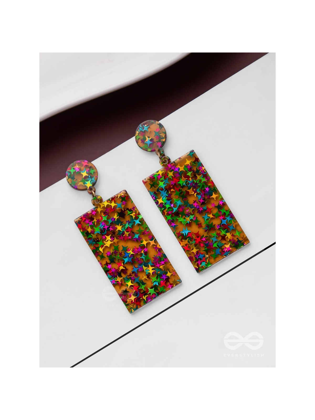 A Galactic Colourfest - Statement Acrylic Danglers