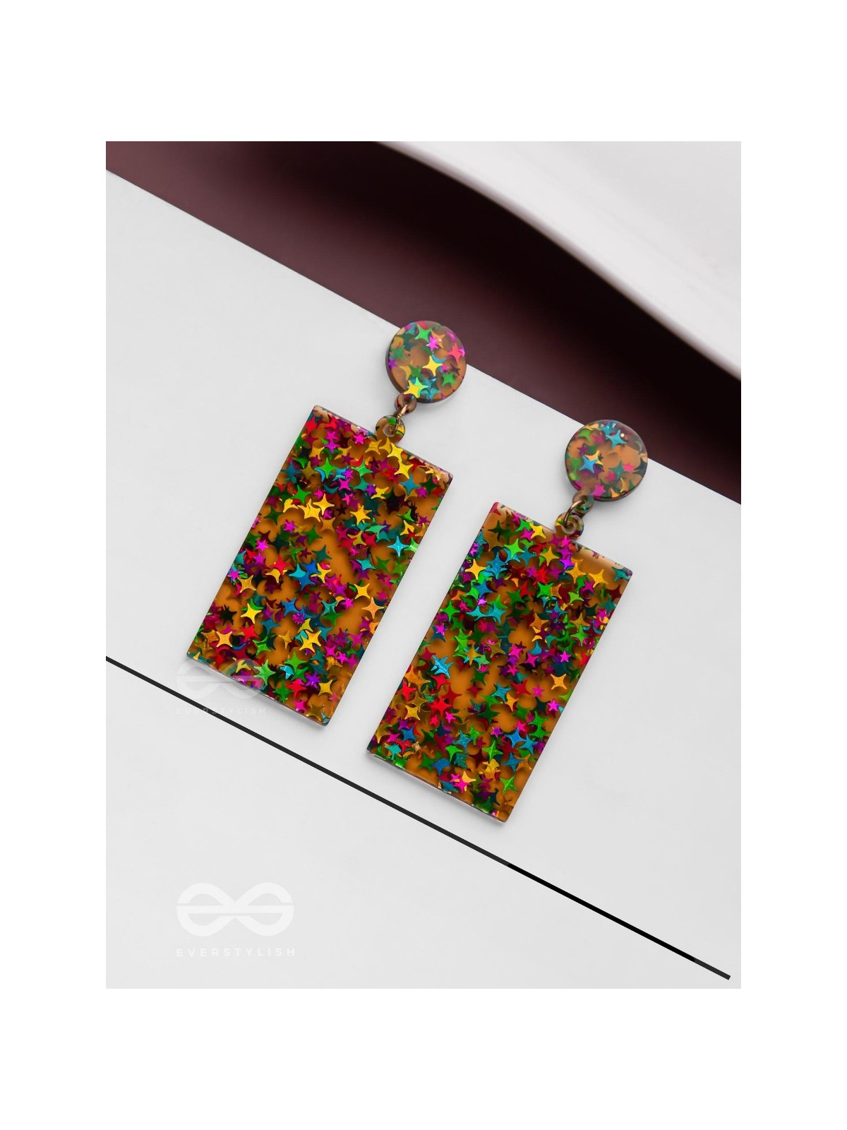 A Galactic Colourfest - Statement Acrylic Danglers