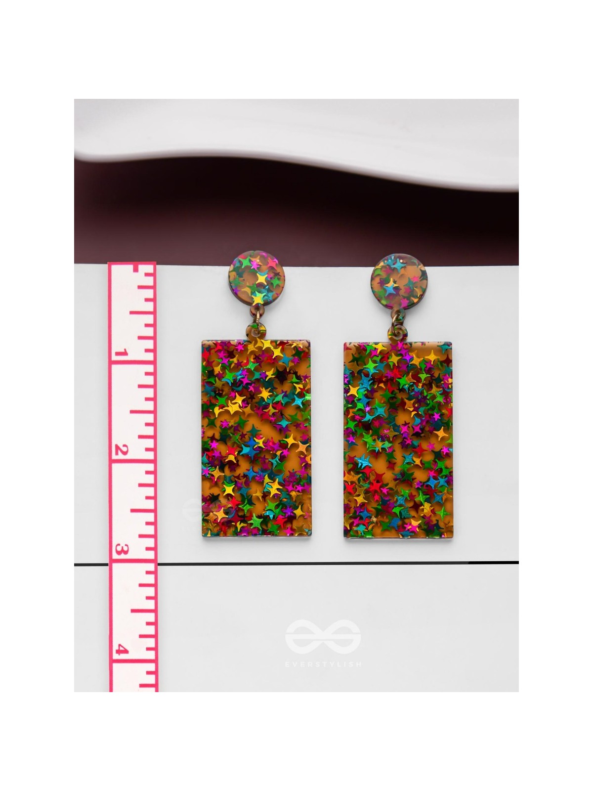 A Galactic Colourfest - Statement Acrylic Danglers