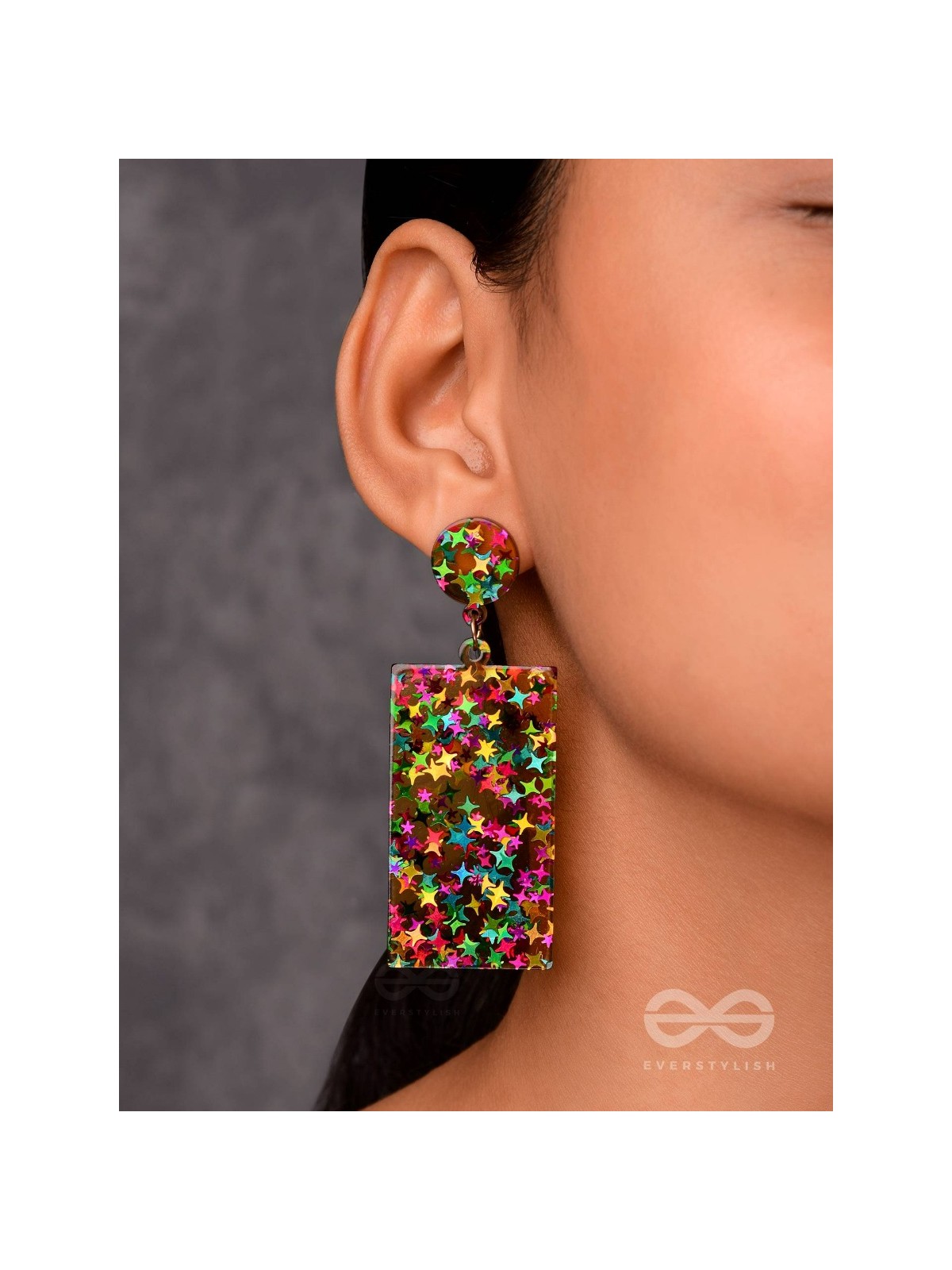 A Galactic Colourfest - Statement Acrylic Danglers