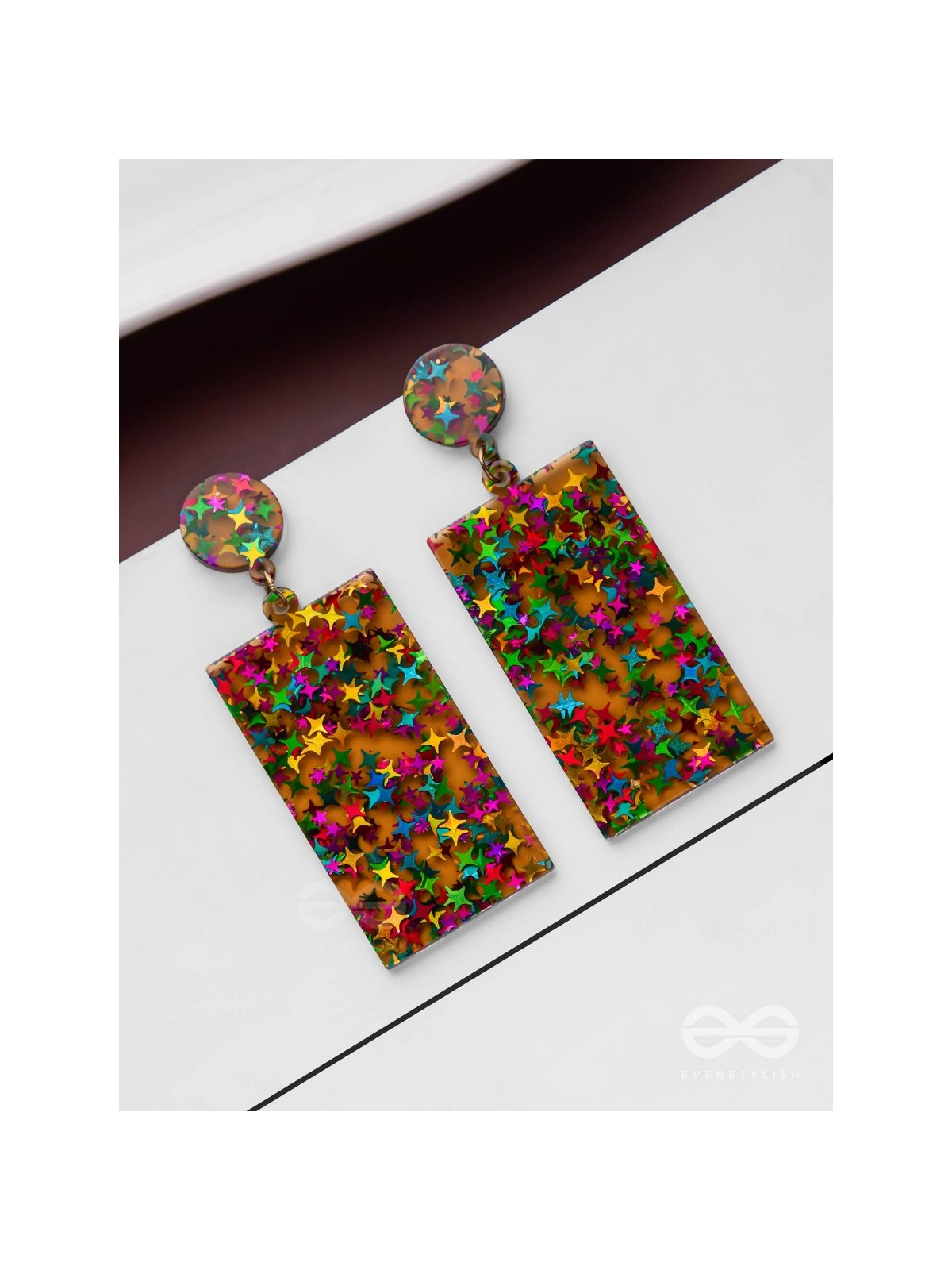 A Galactic Colourfest - Statement Acrylic Danglers