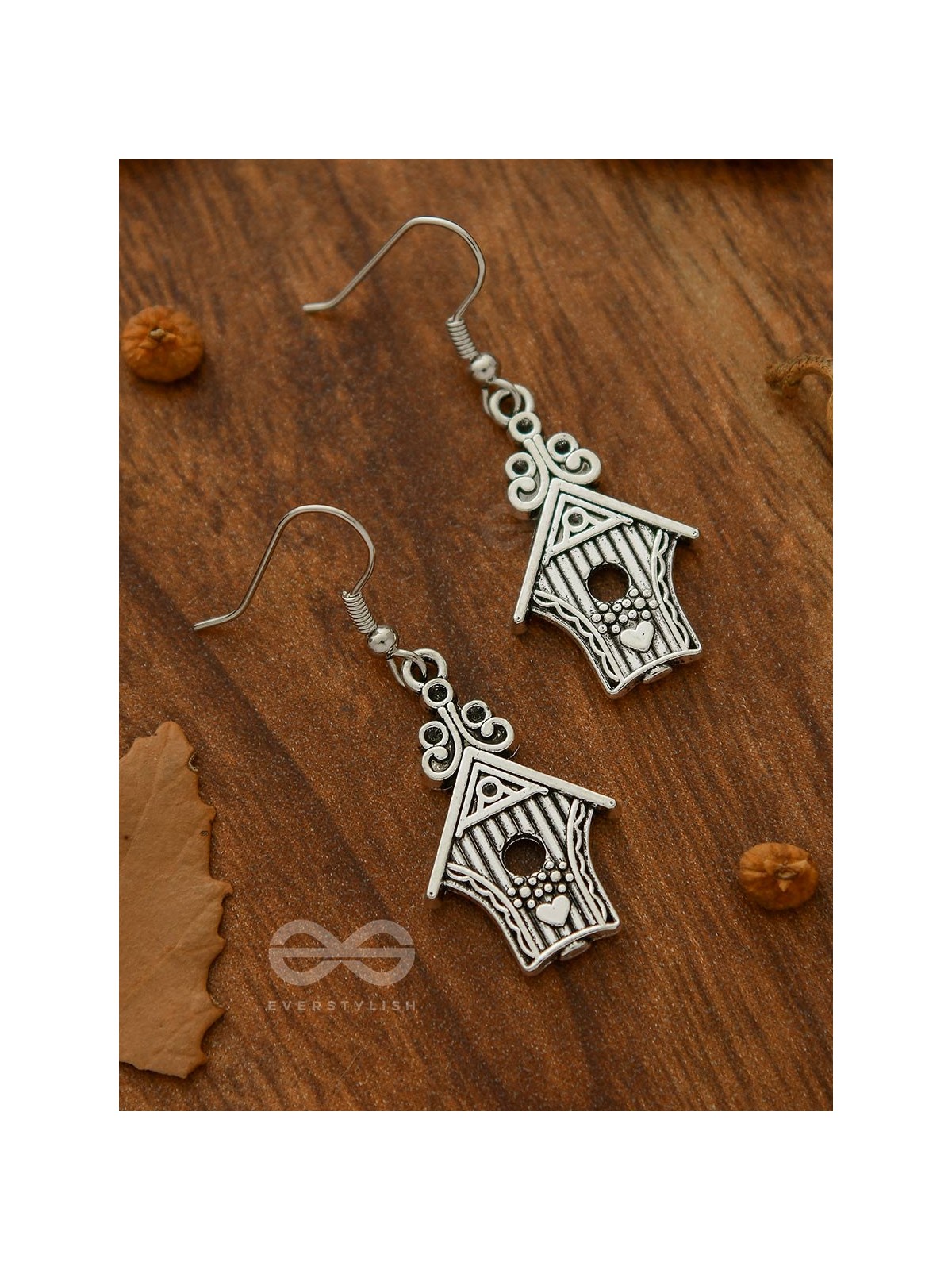 Free Bird's Bird House - Tiny Trinket Earrings