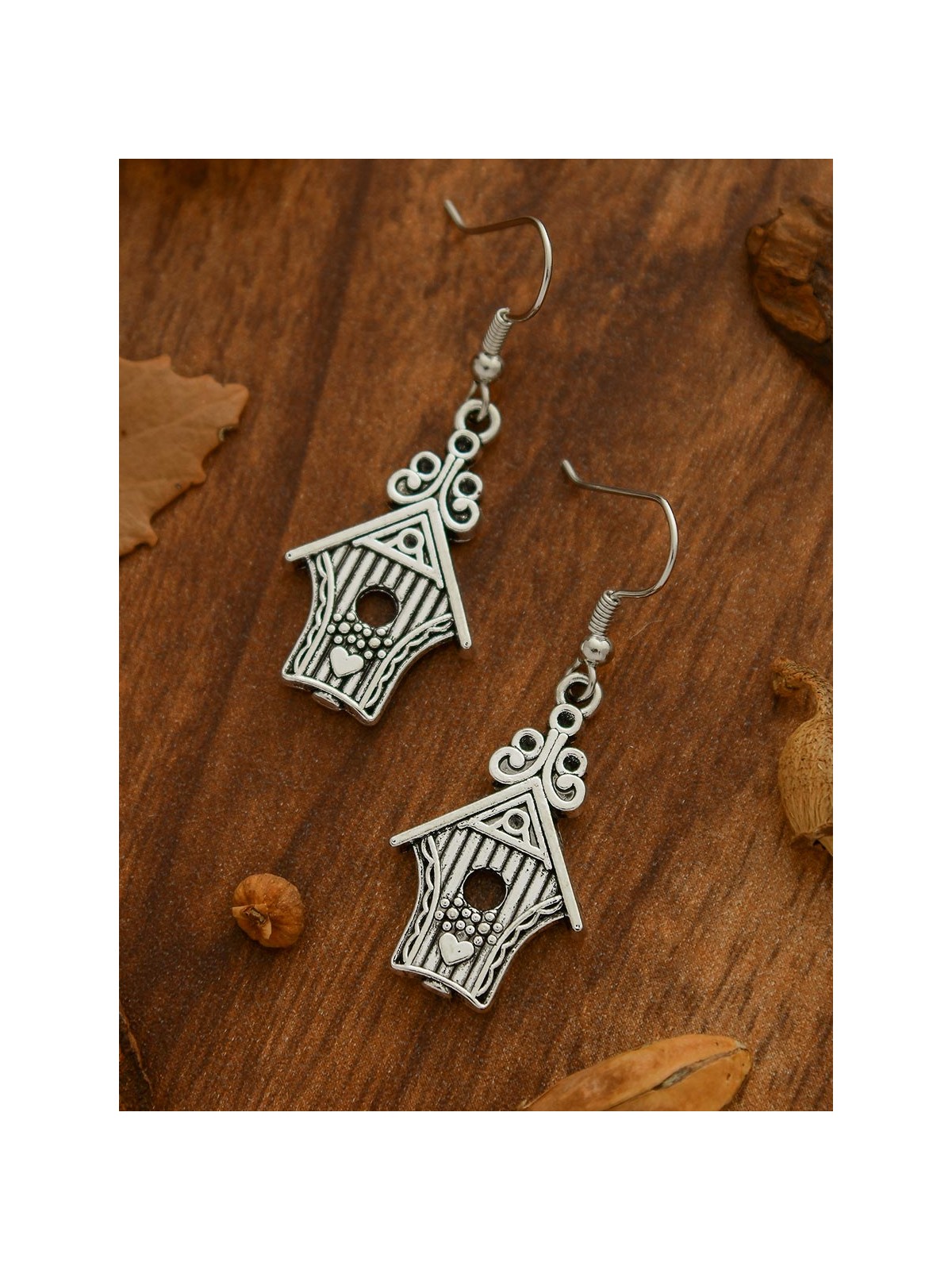 Free Bird's Bird House - Tiny Trinket Earrings