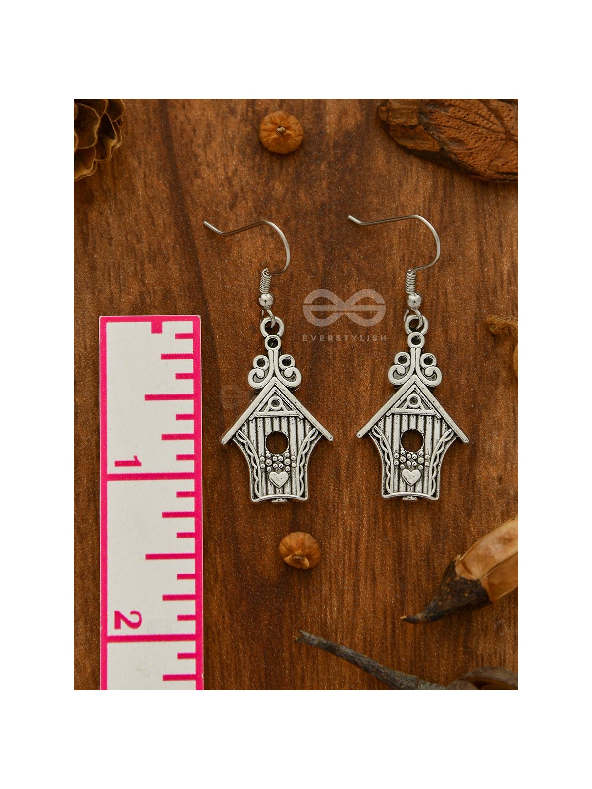 Free Bird's Bird House - Tiny Trinket Earrings