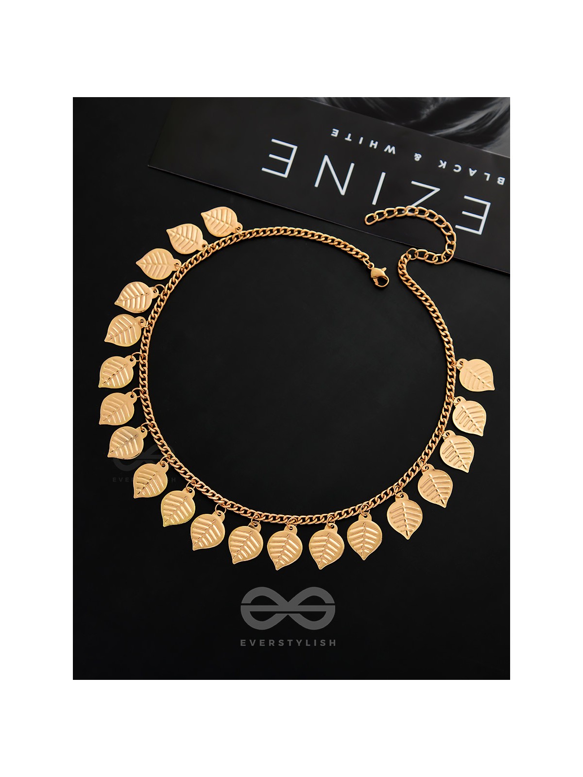 The Autumn Elegance - Golden Statement Neckpiece