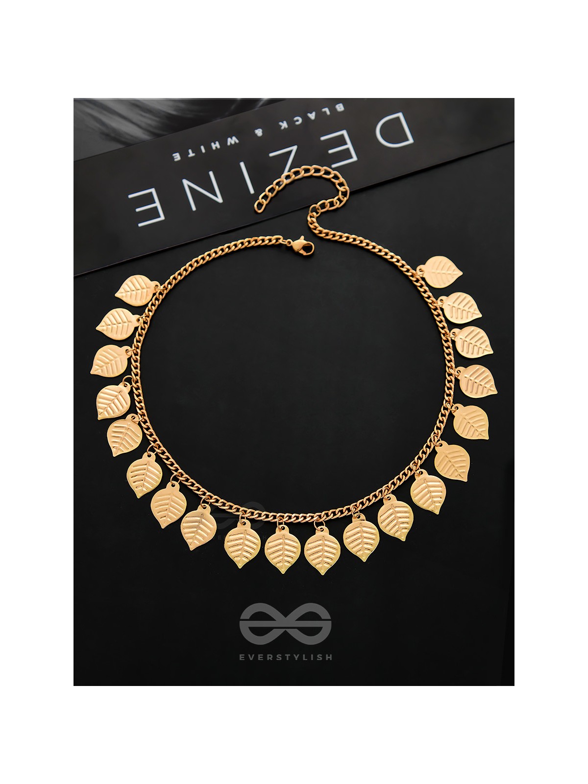 The Autumn Elegance - Golden Statement Neckpiece