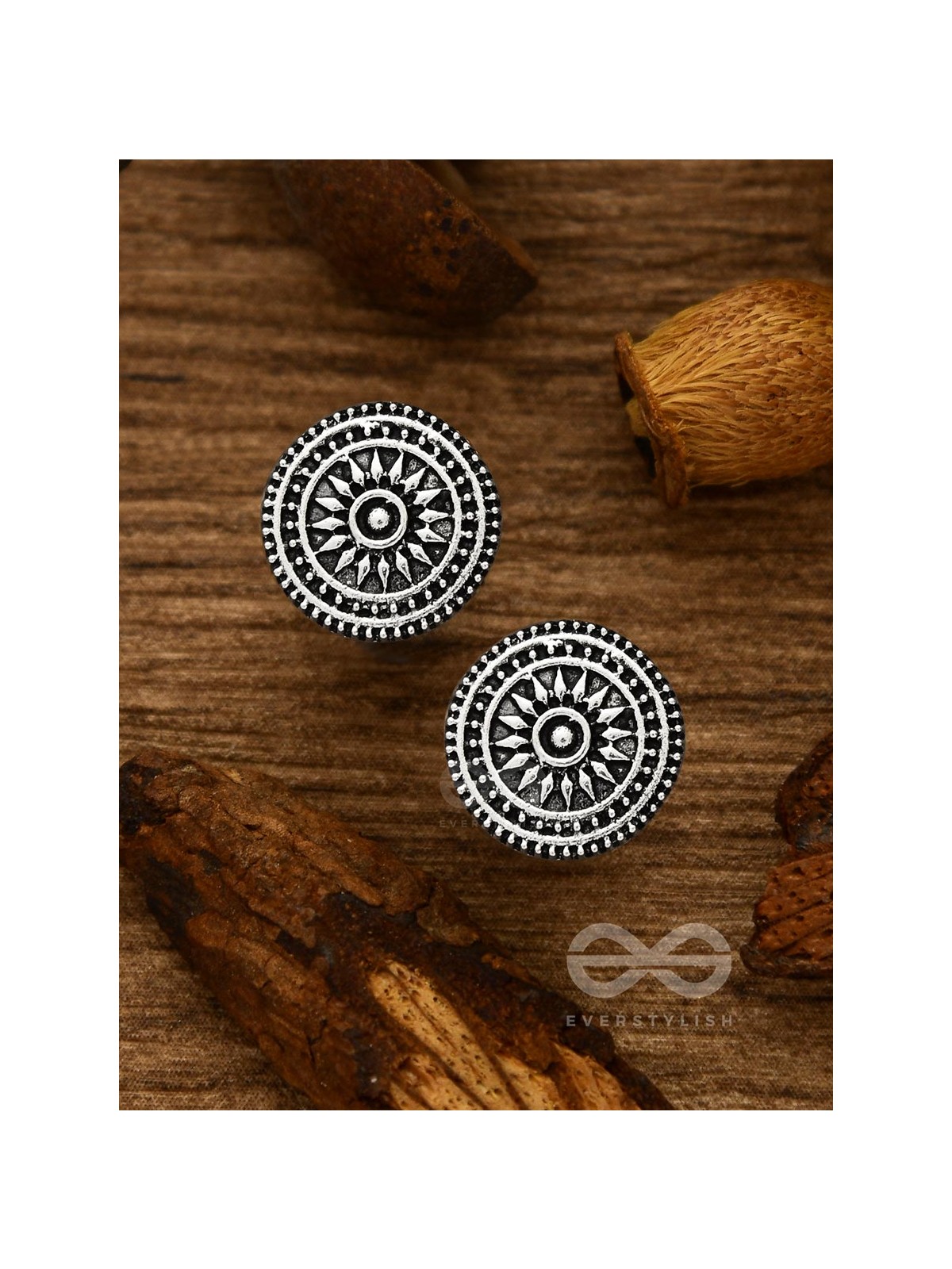 The Intricate Chakravyu - Tiny Trinket Earrings