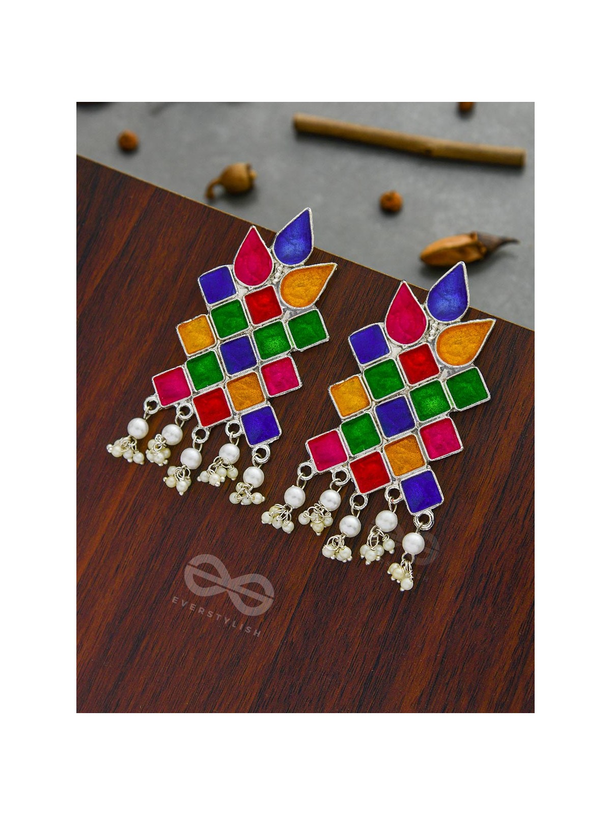 Festivities on My Ears - Statement Colourpop Enamelled Earrings