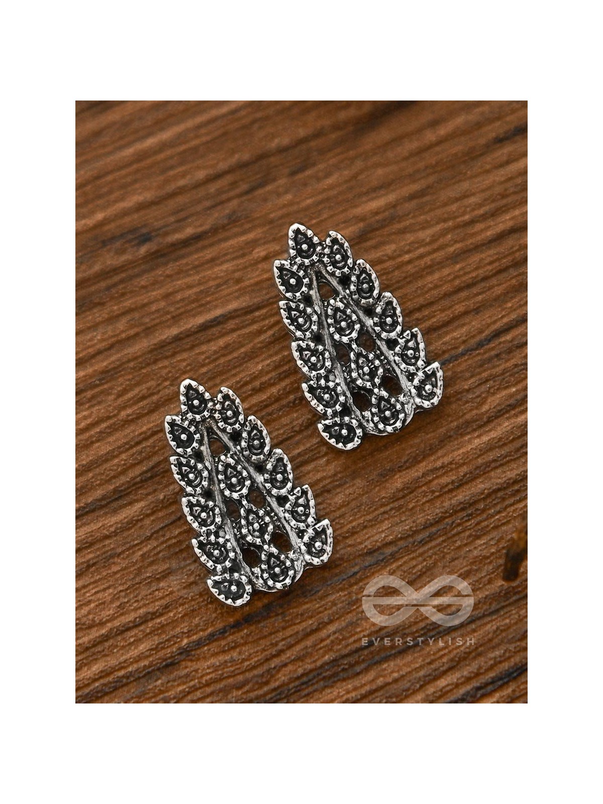 The Little Intricate Leaflets - Tiny Trinket Earrings
