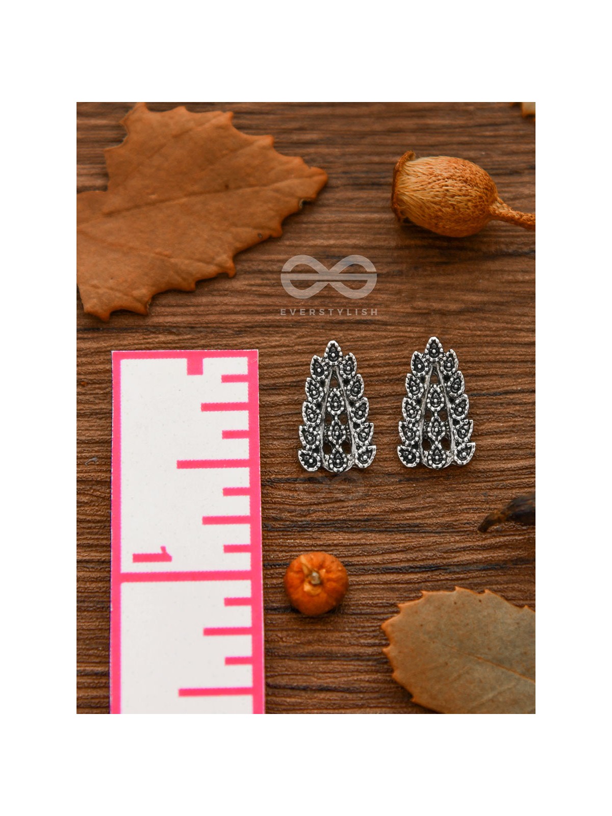The Little Intricate Leaflets - Tiny Trinket Earrings